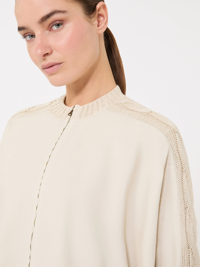 ERESIA Linen yarn cardigan - BEIGE 5