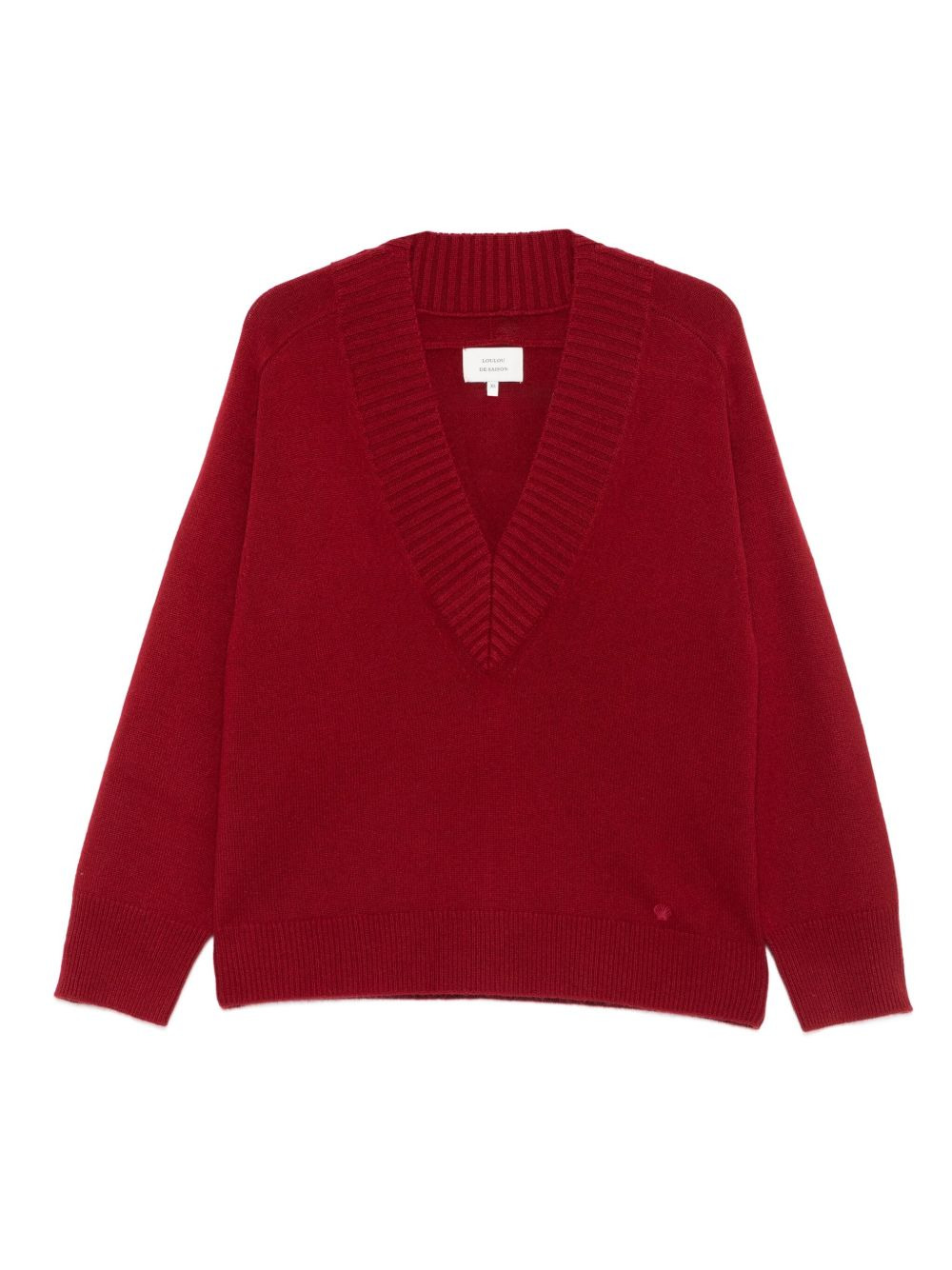 V-neck cashmere sweater - 1