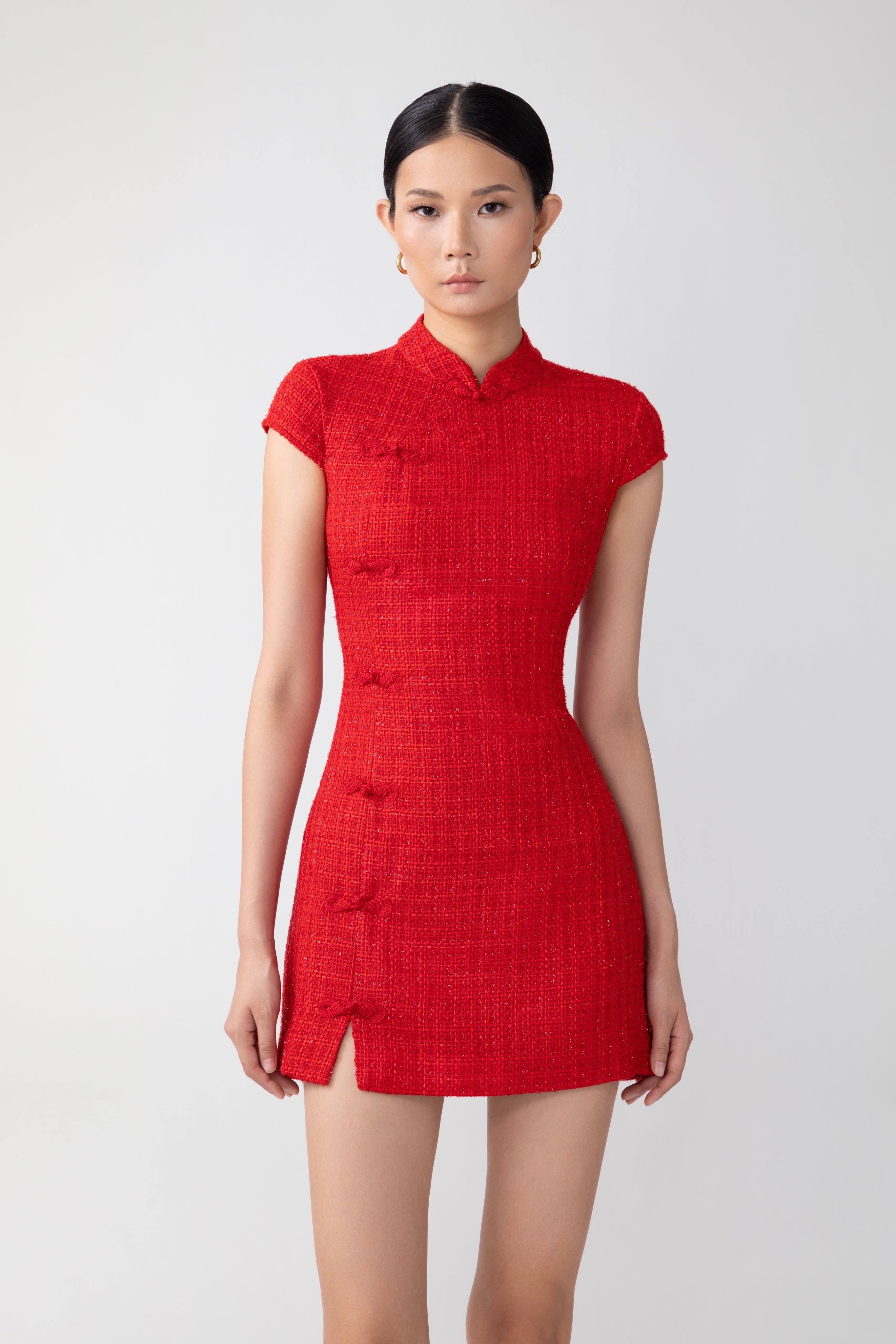 NATASHA TWEED MINI DRESS - 4