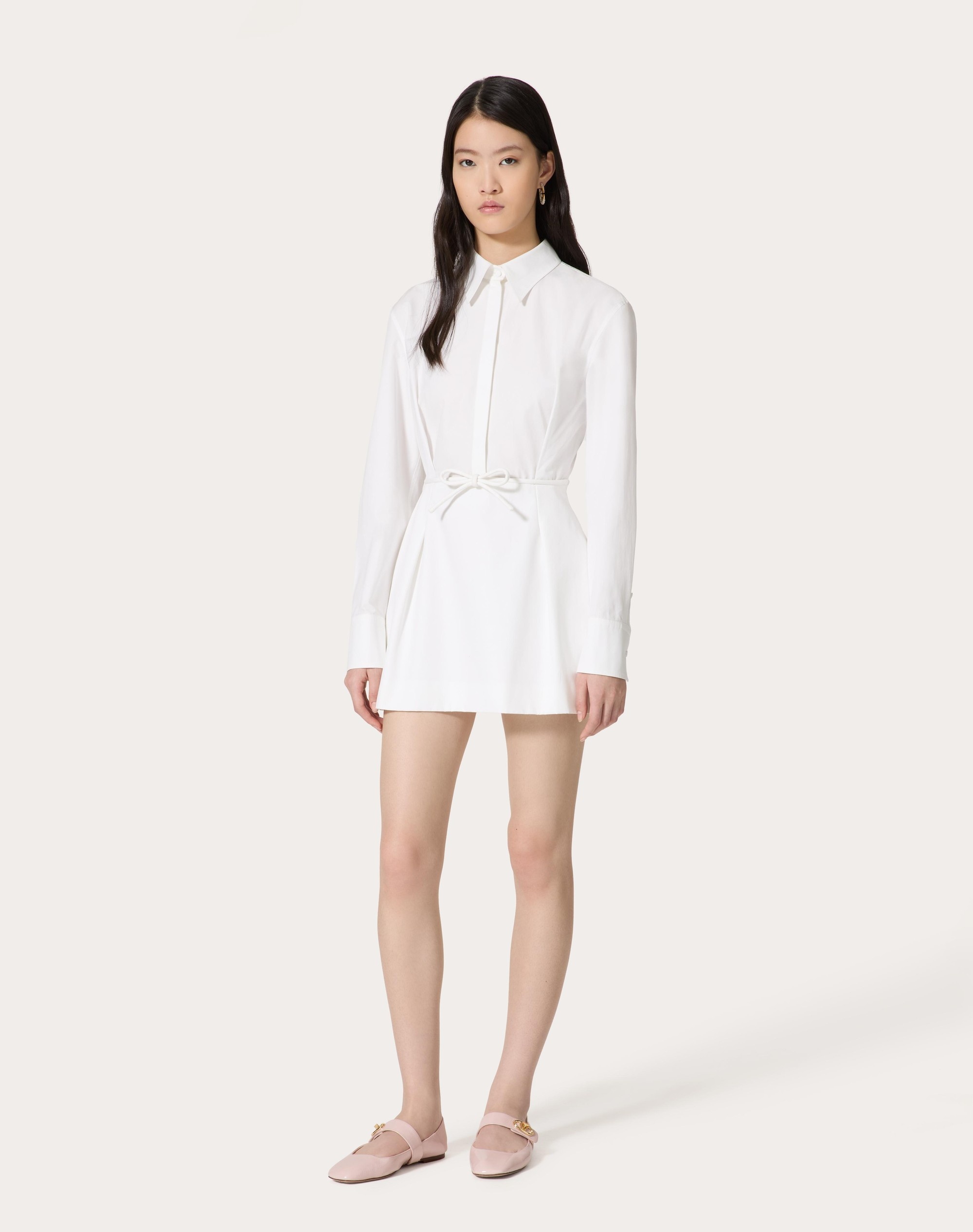 COMPACT POPELINE SHORT DRESS - 3