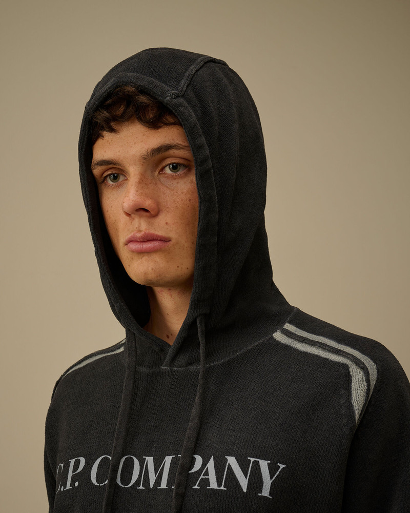 Cotton Chenille Double Dyed Hooded Sweater 6