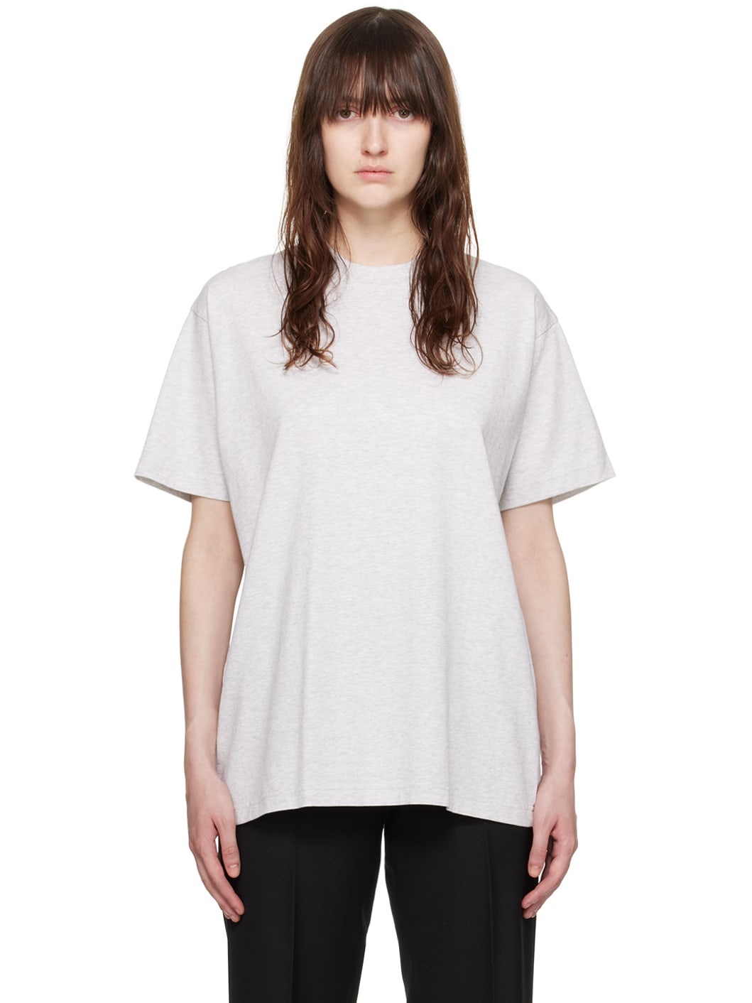 Gray Straight T-Shirt - 1