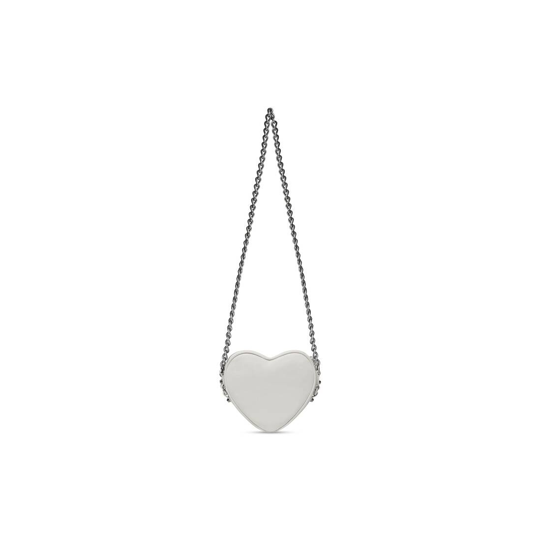 Women's Le Cagole Heart Mini Bag  in Optic White - 4
