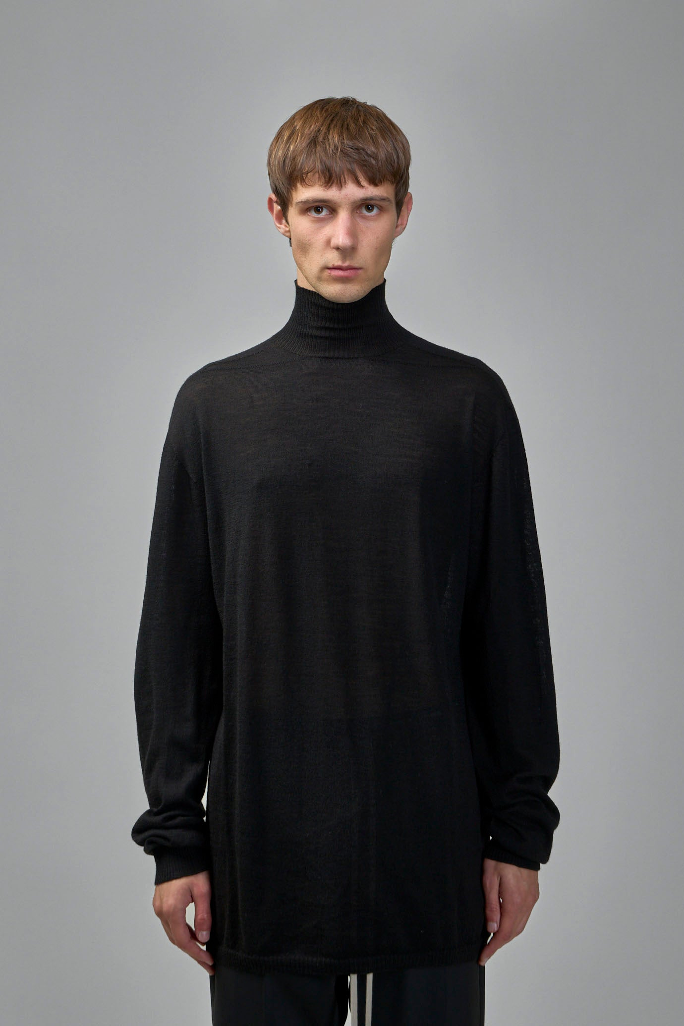 Oversized Knit Turtleneck Sweater - 2