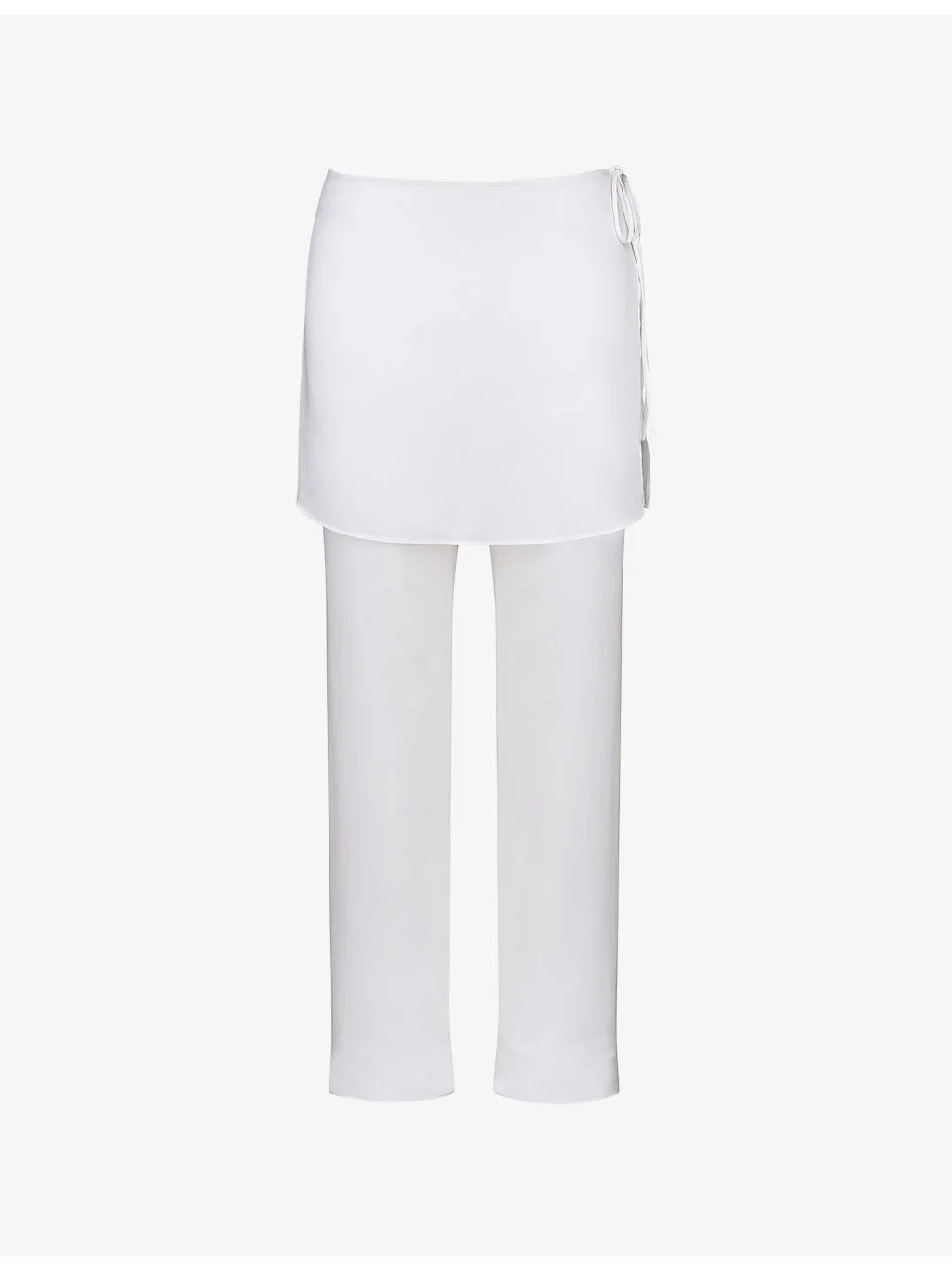Leona Sateen Trousers with Over-Skirt - 1