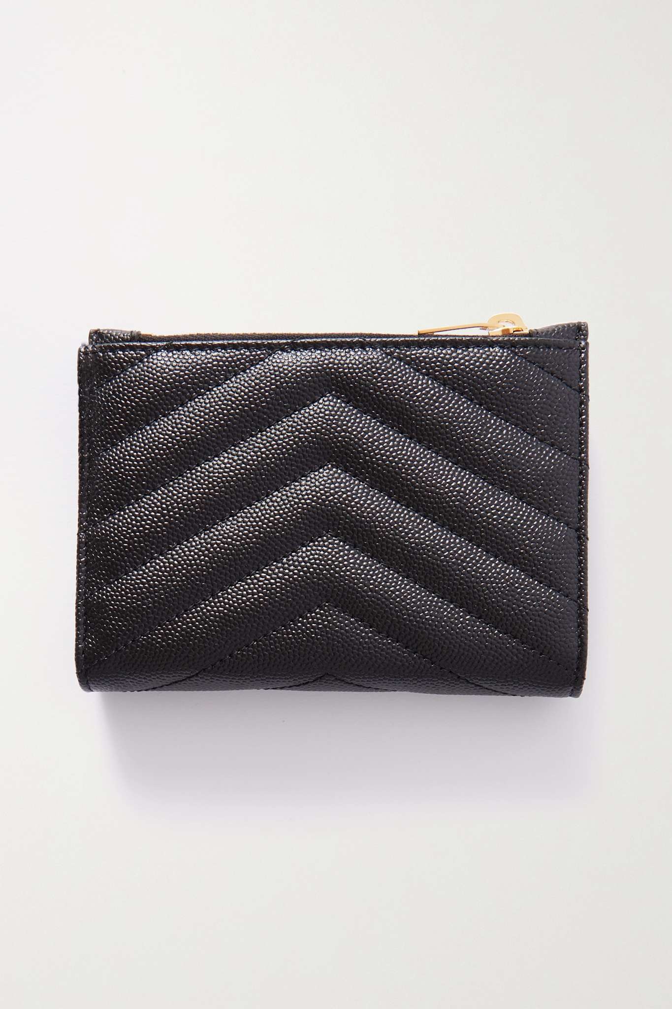 Cassandre quilted textured-leather wallet - 3