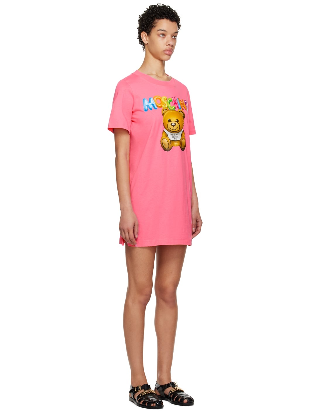 Pink Inflatable Teddy Bear Minidress - 2
