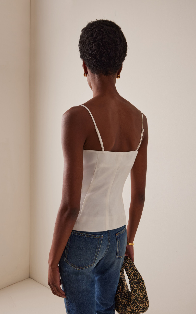Air Linen Underwire Corset Top white 4