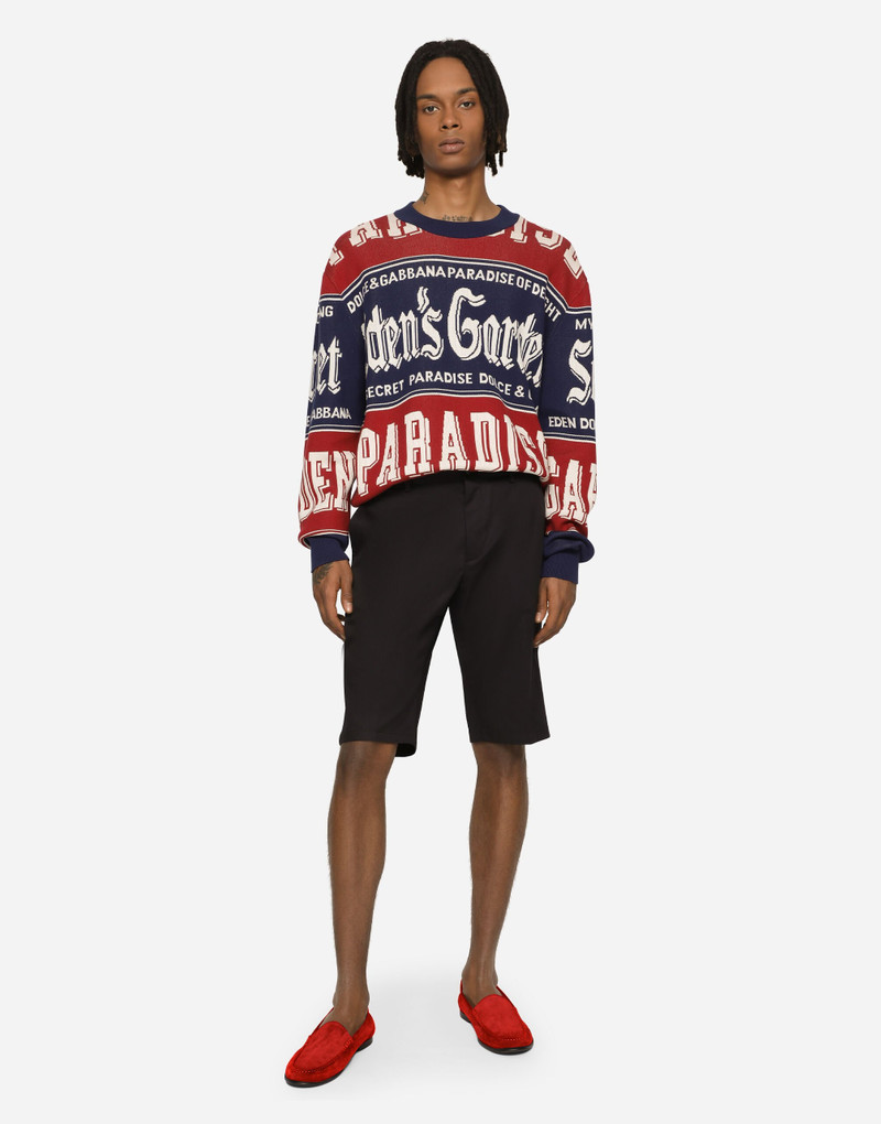 Dolce & Gabbana Stretch cotton shorts with DG embroidery outlook