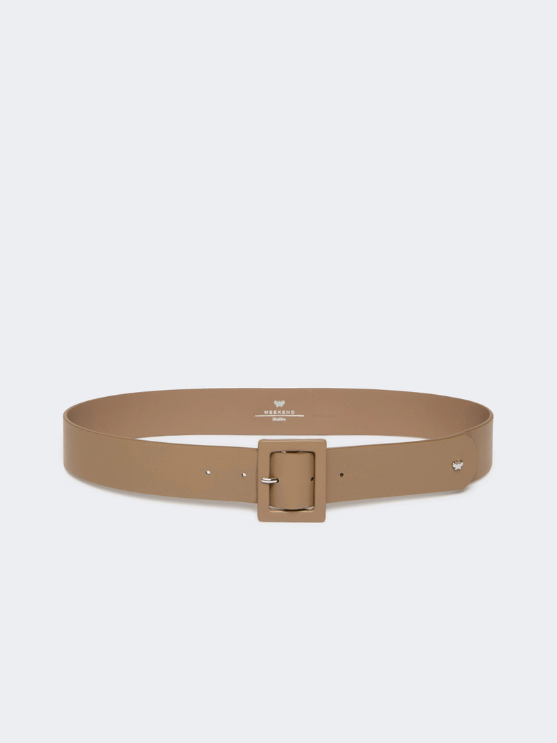 BRIO Shiny Nappa leather belt - TURTLEDOVE 1