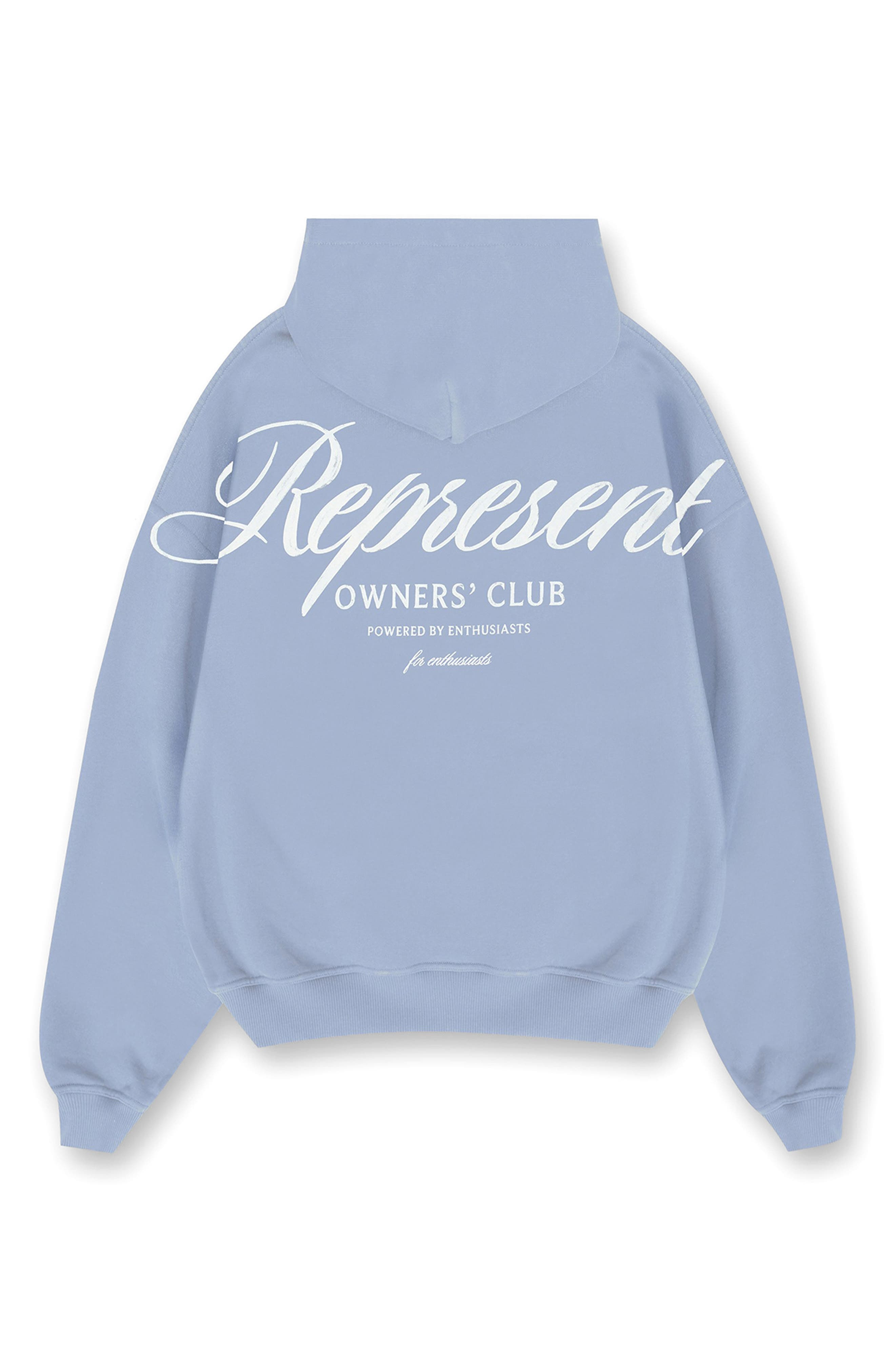 Represent Owners Club Graphic Hoodie in Dusty Blue at Nordstrom - 4