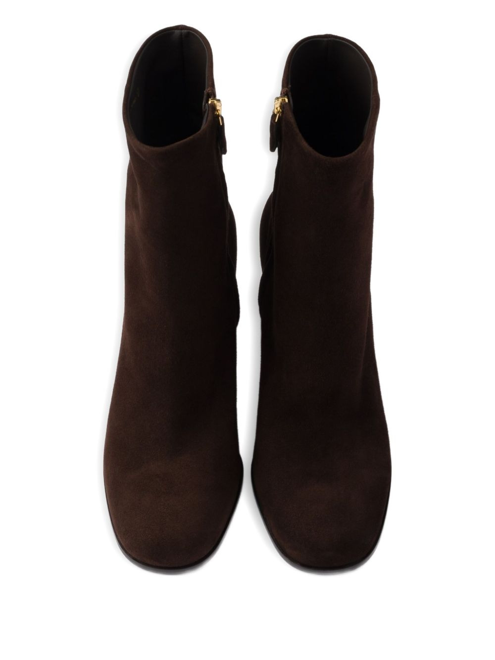 85mm suede block-heel boots - 4
