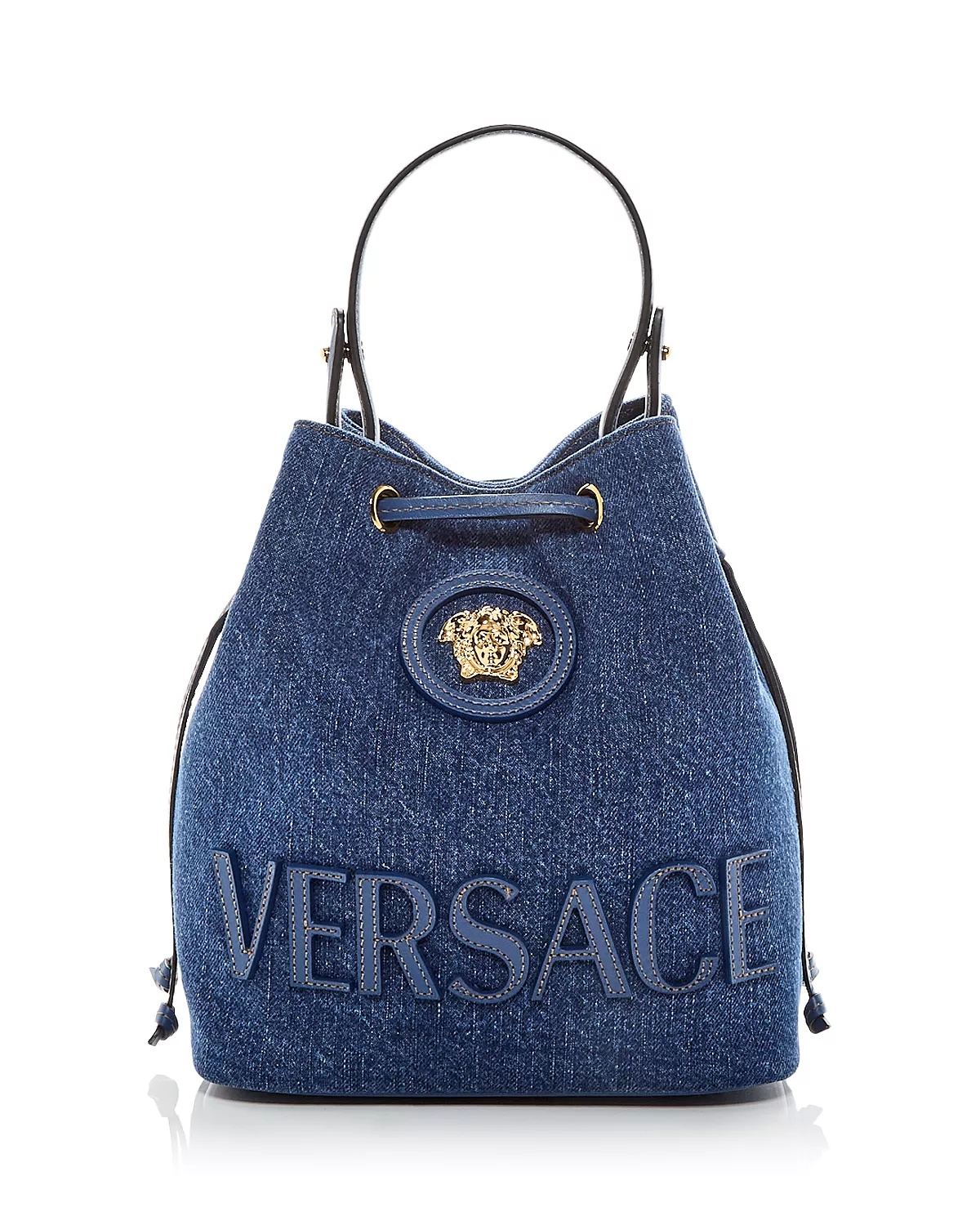 La Medusa Denim Bucket Bag - 1