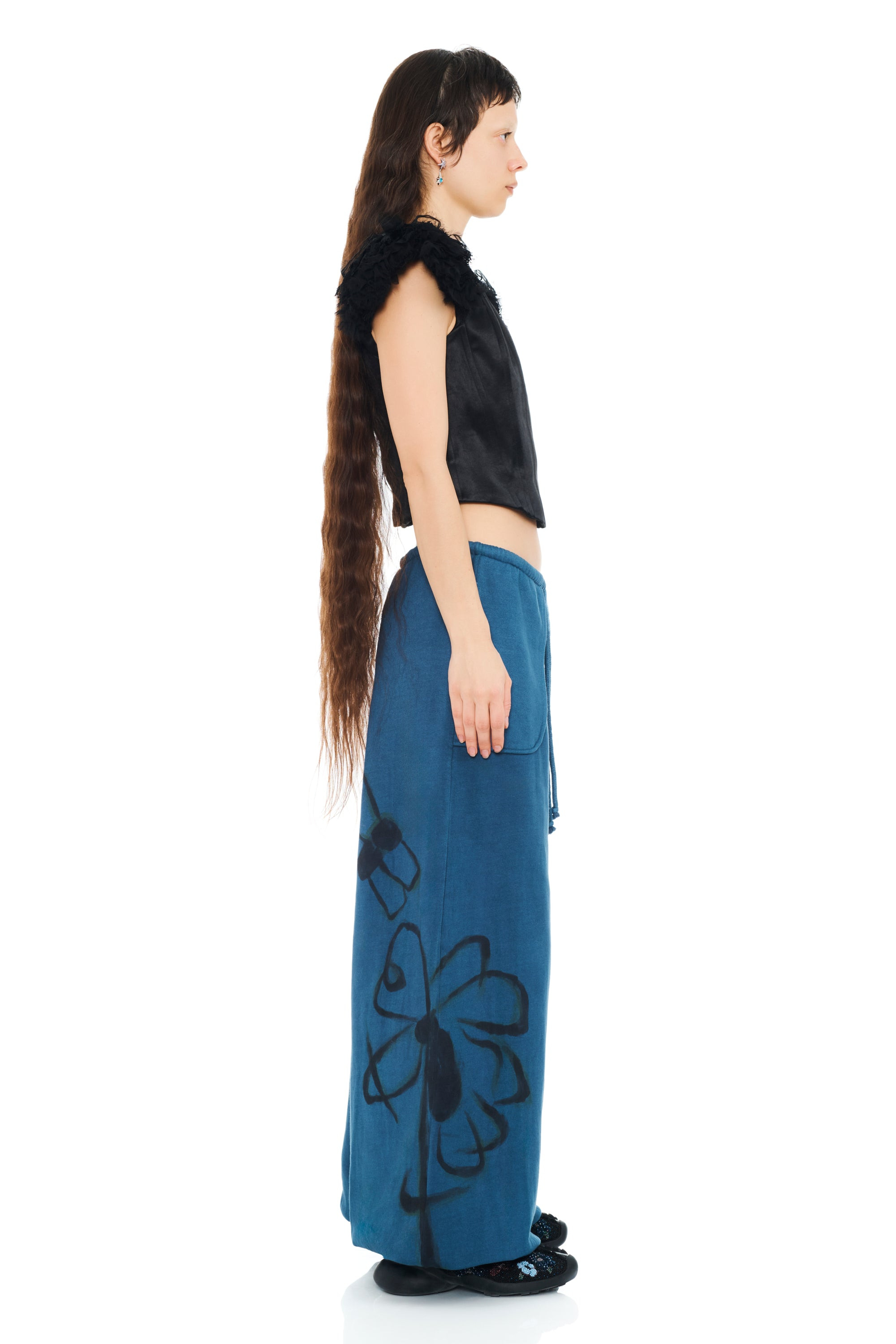 NAVY BUG BALLOON SWEATPANT - 4