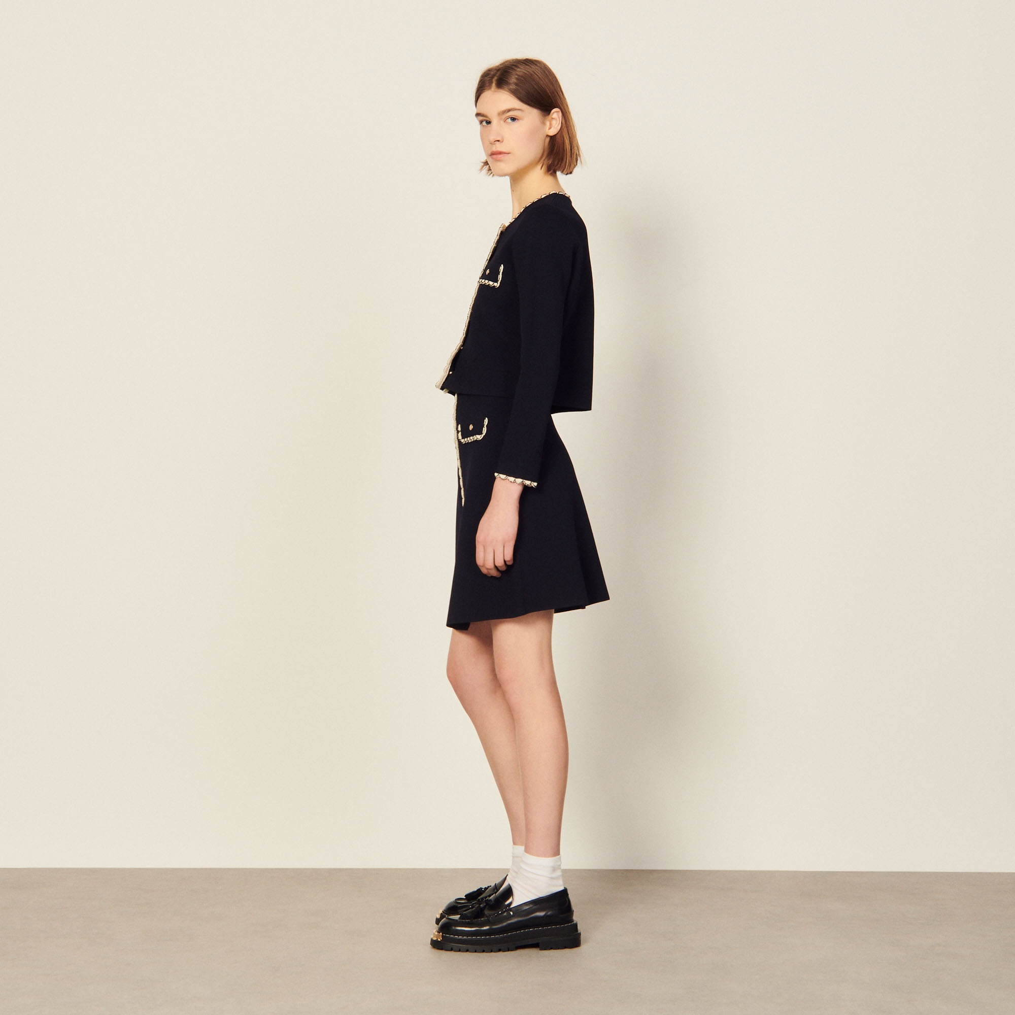 Short knitted skirt - 4