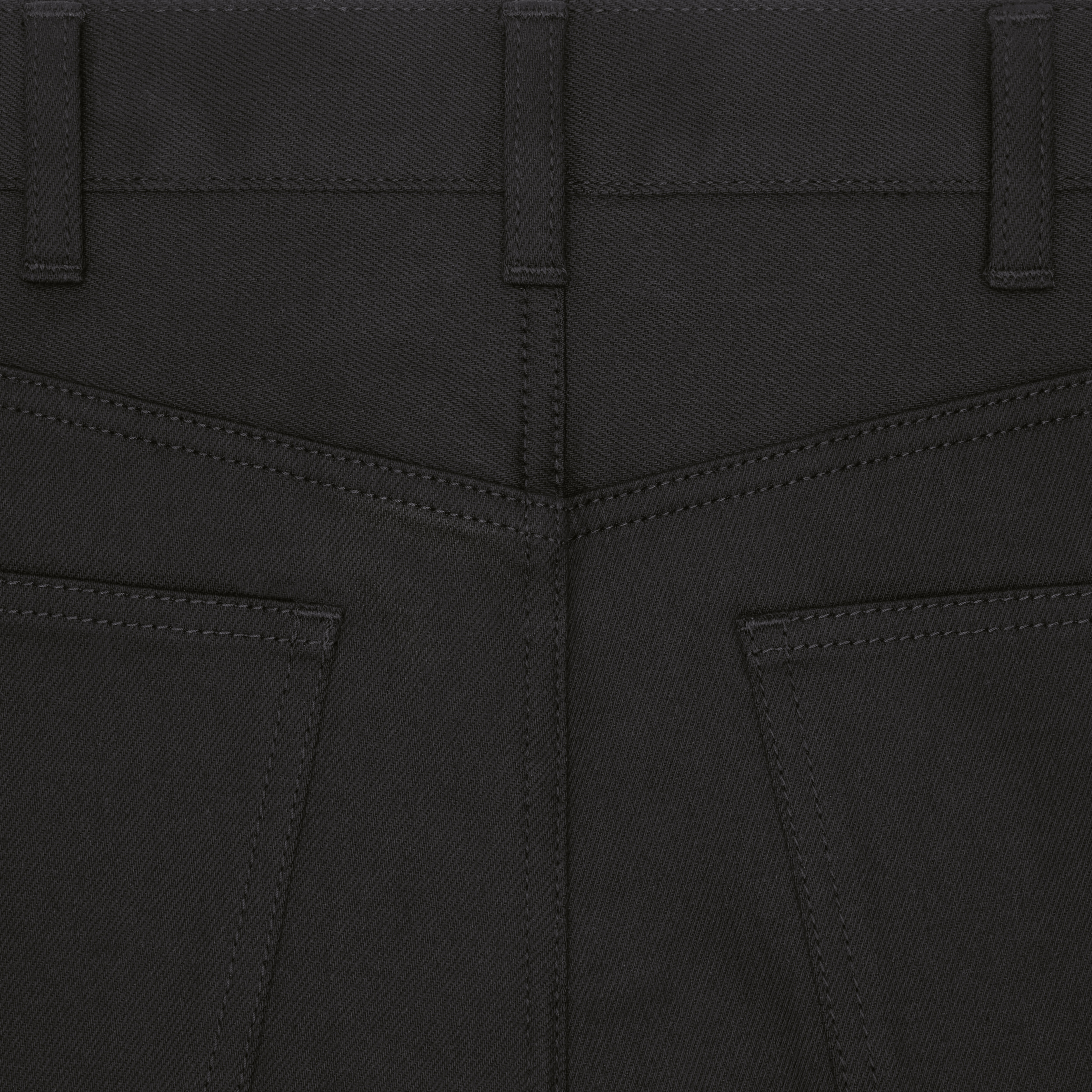 skinny jeans in vintage pure black denim - 3