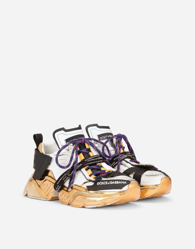 Dolce & Gabbana Calfskin nappa Daymaster sneakers with laminated sole and double laces outlook