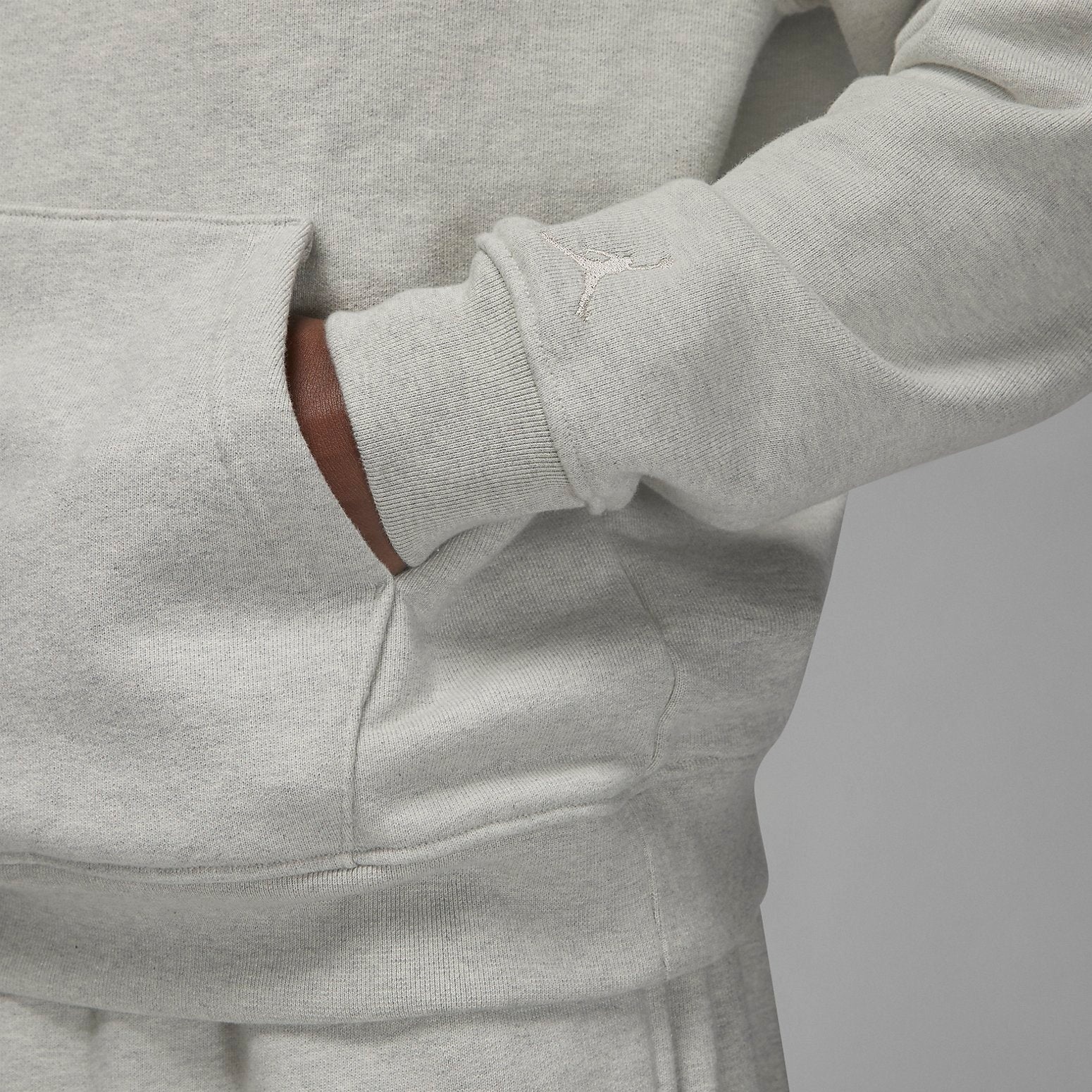 Air Jordan Wordmark Fleece Hoodie 'Grey' FJ1967-050 - 2