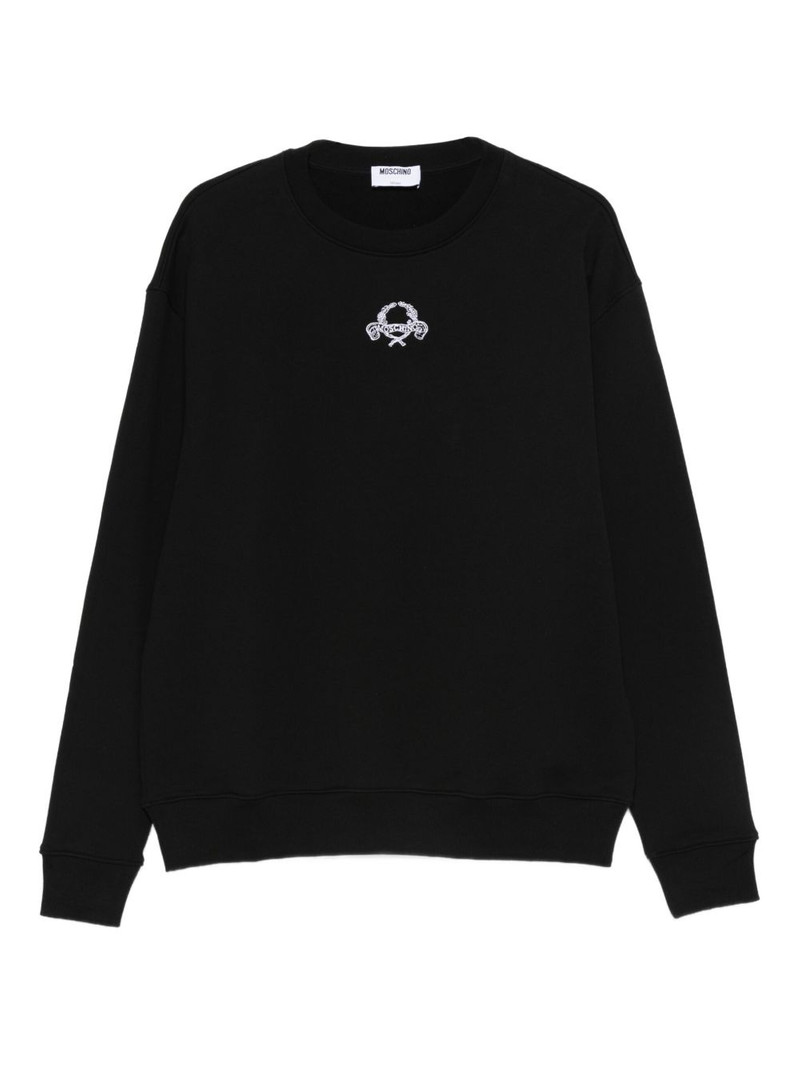 embroidered crewneck sweatshirt 1