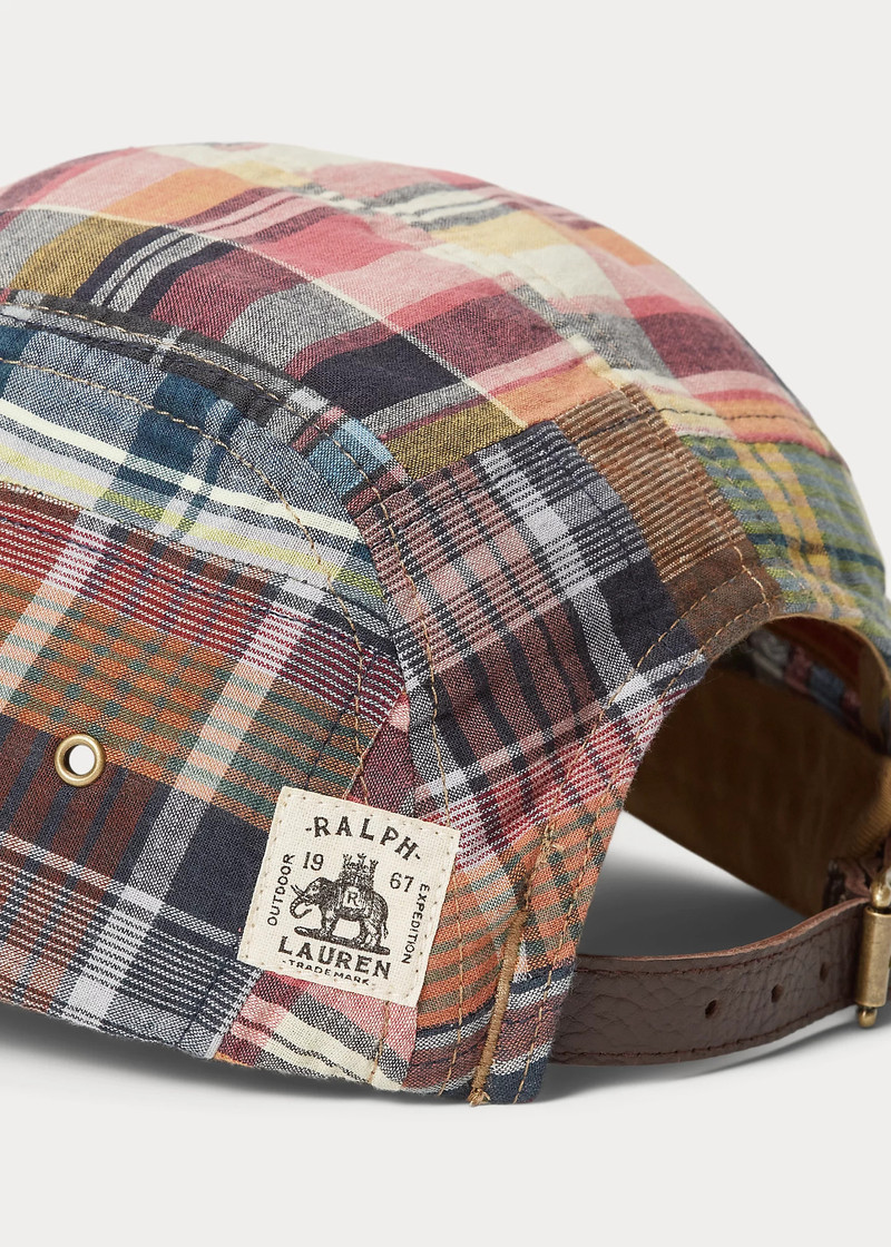Long-Bill Patchwork Madras Cap 3