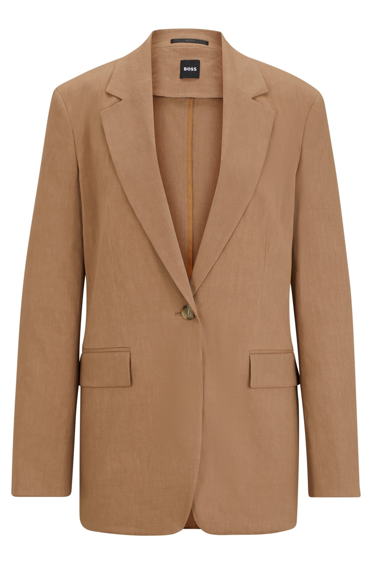 REGULAR-FIT JACKET IN A LINEN BLEND - 1