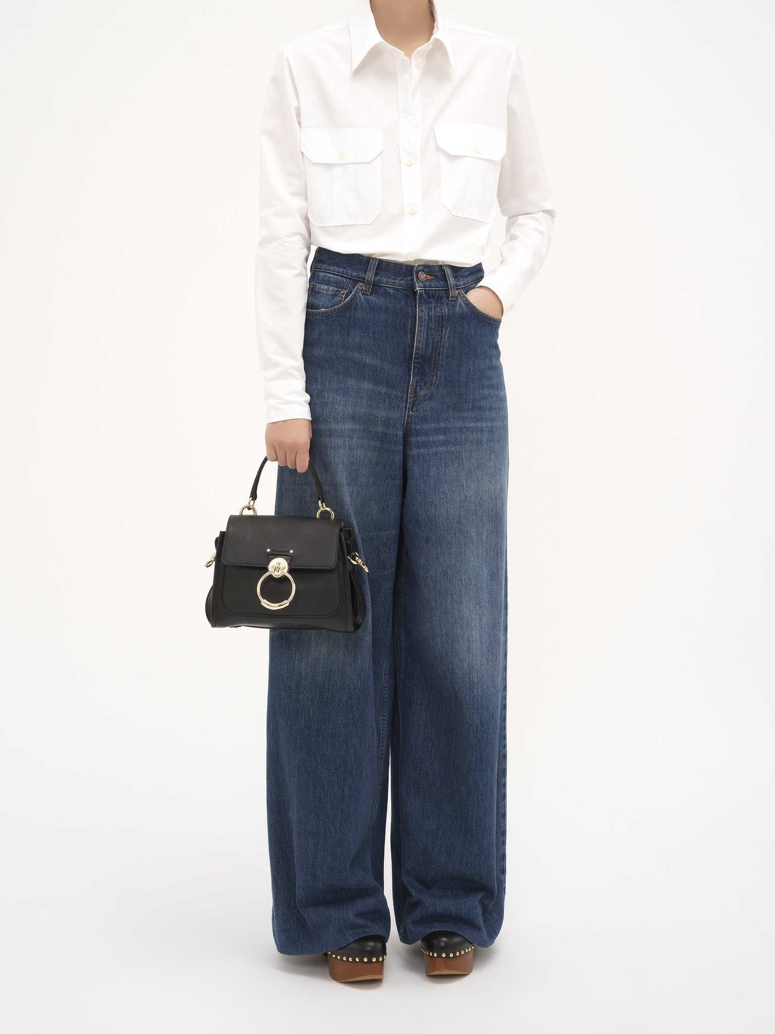 MINI TESS DAY BAG IN GRAINED & SOFT LEATHER - 6