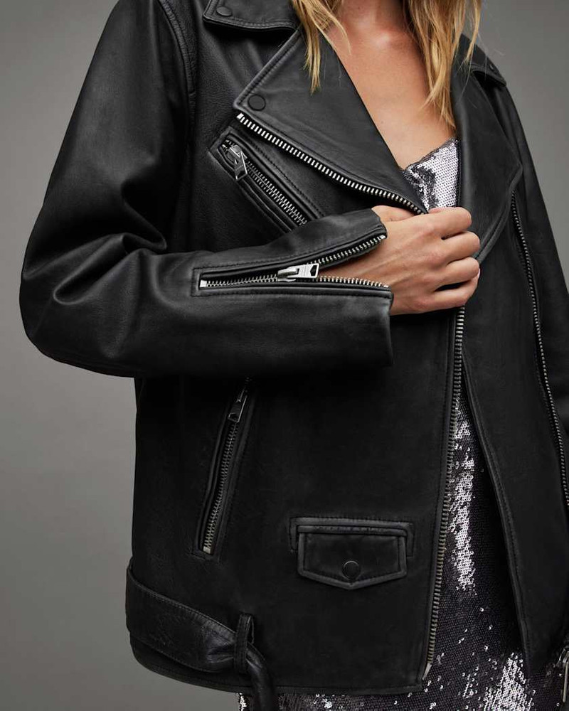 BILLIE OVERSIZED LEATHER BIKER JACKET 3