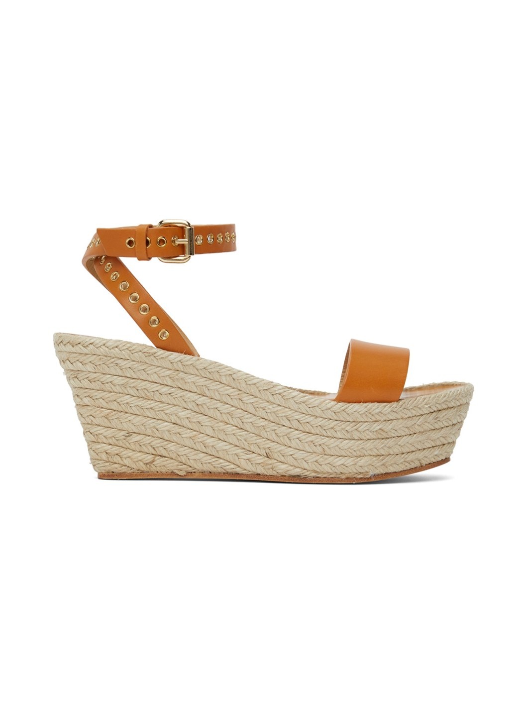 Tan Messer Wedge Sandals - 1