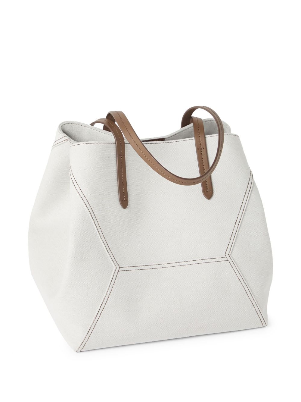 leather tote bag - 3