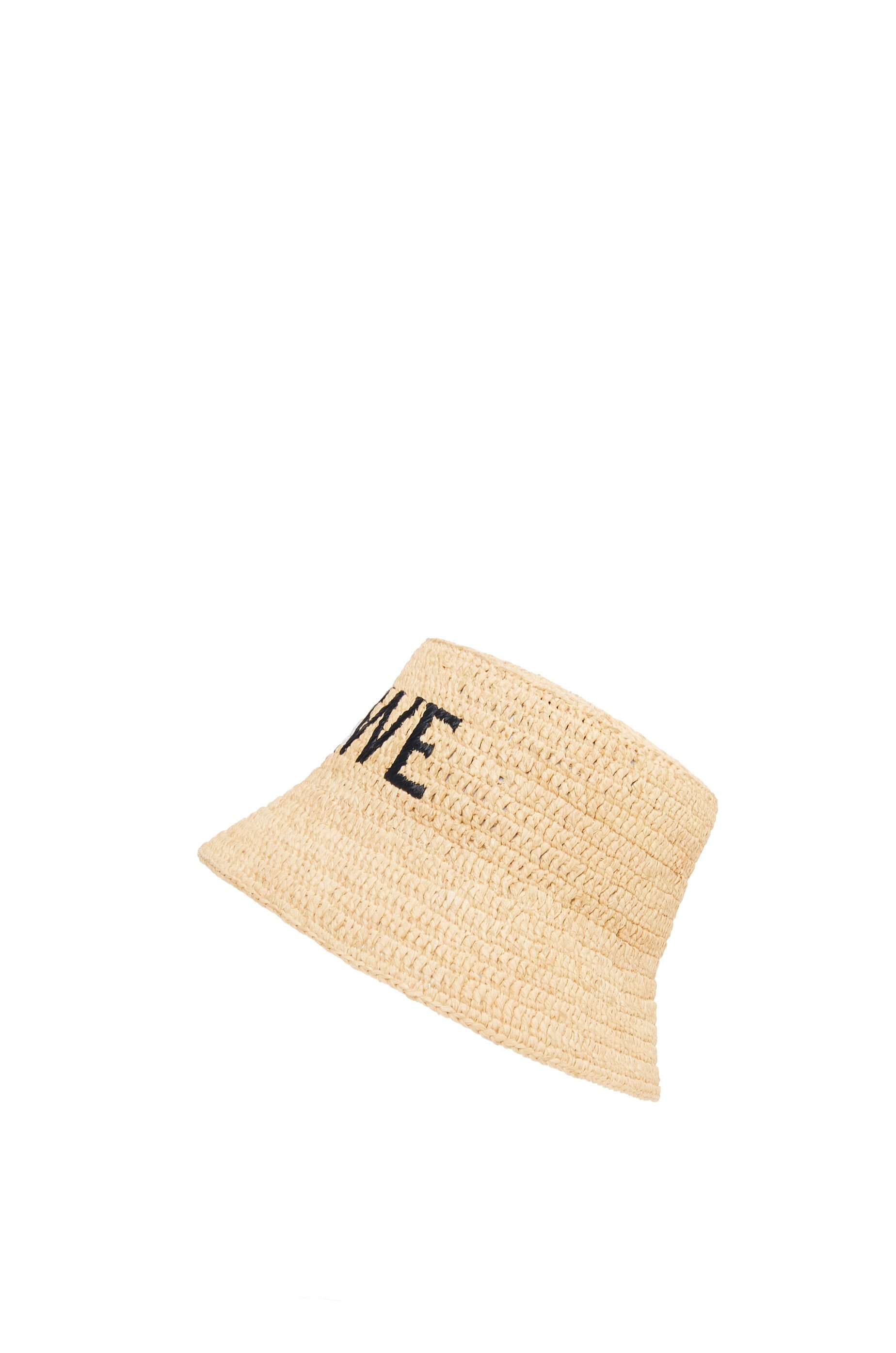 【LOEWE】 Jasmine raffia bucket hat Loewe Logo Woven Raffia Bucket Hat - Bergdorf Goodman