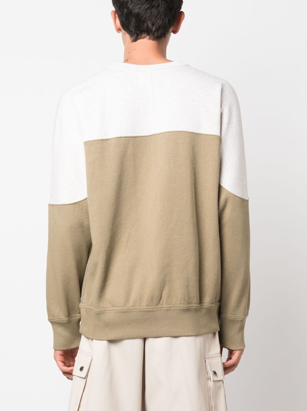logo-print ribbed sweatshirt - 4