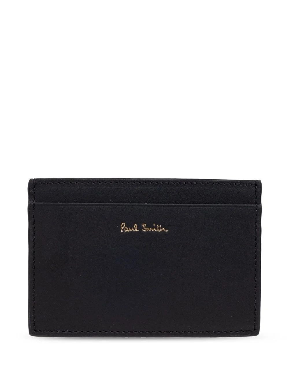 Signature Stripe leather card case - 1