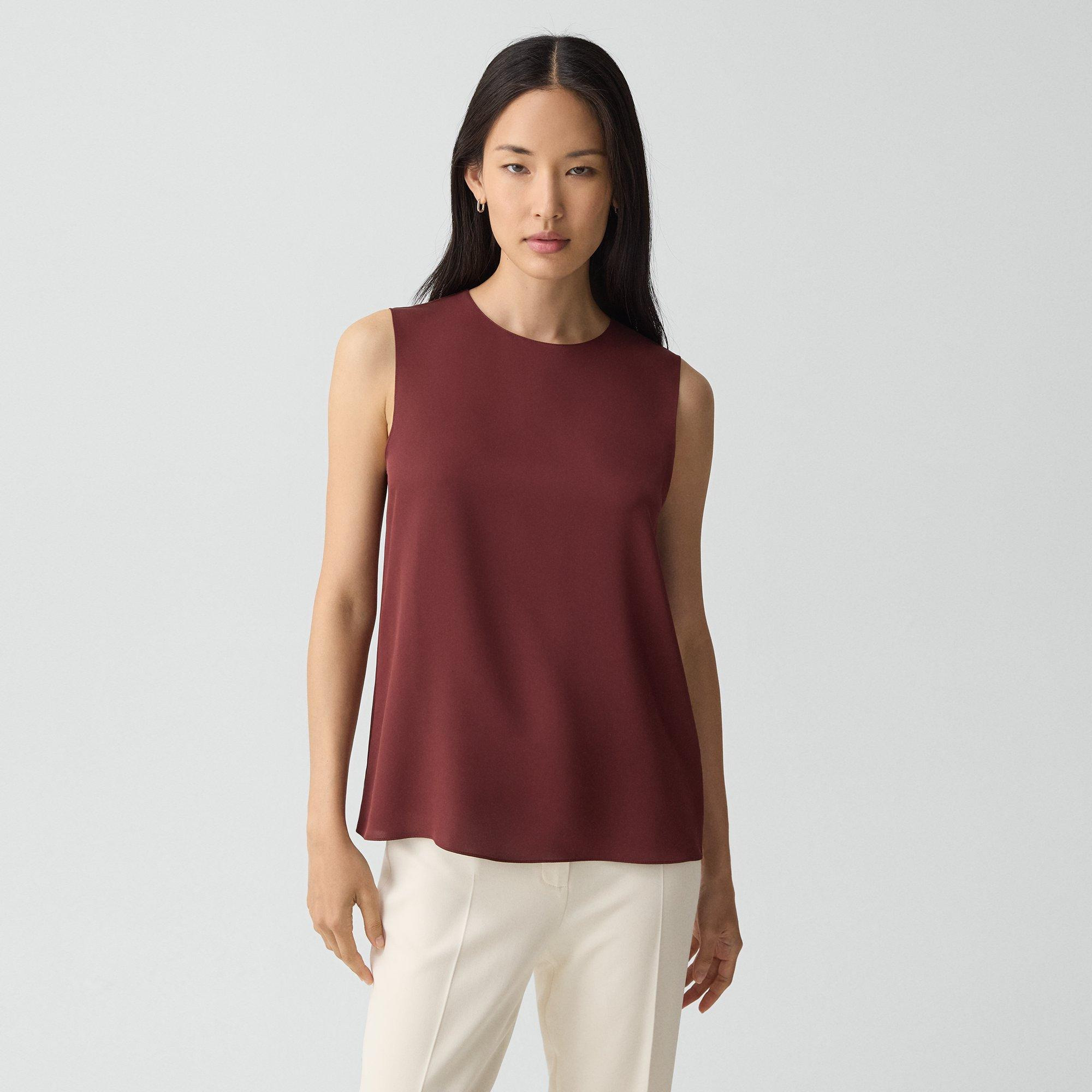 Shell Top in Silk Georgette - 2