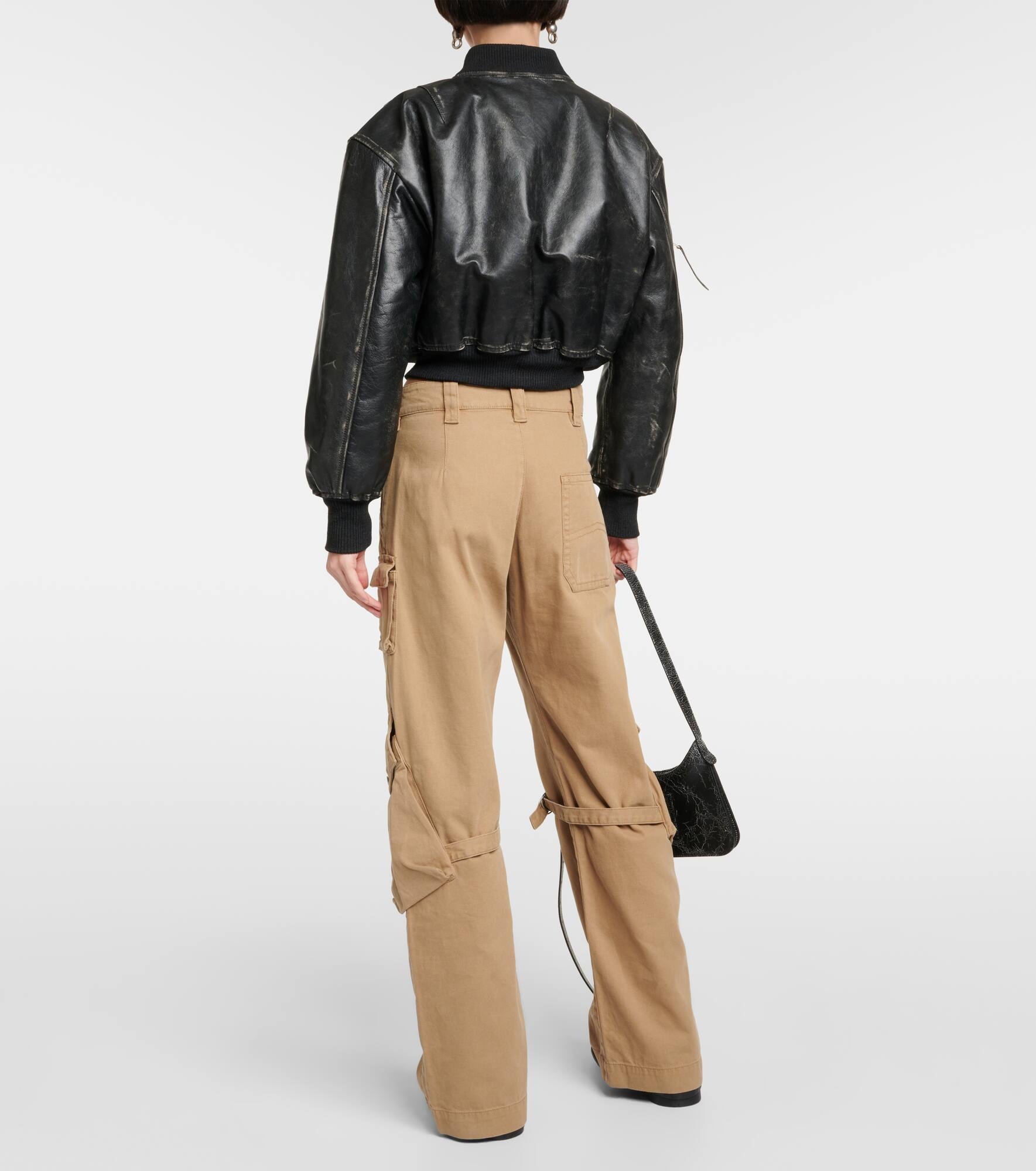 Potinal belted cotton cargo pants - 3