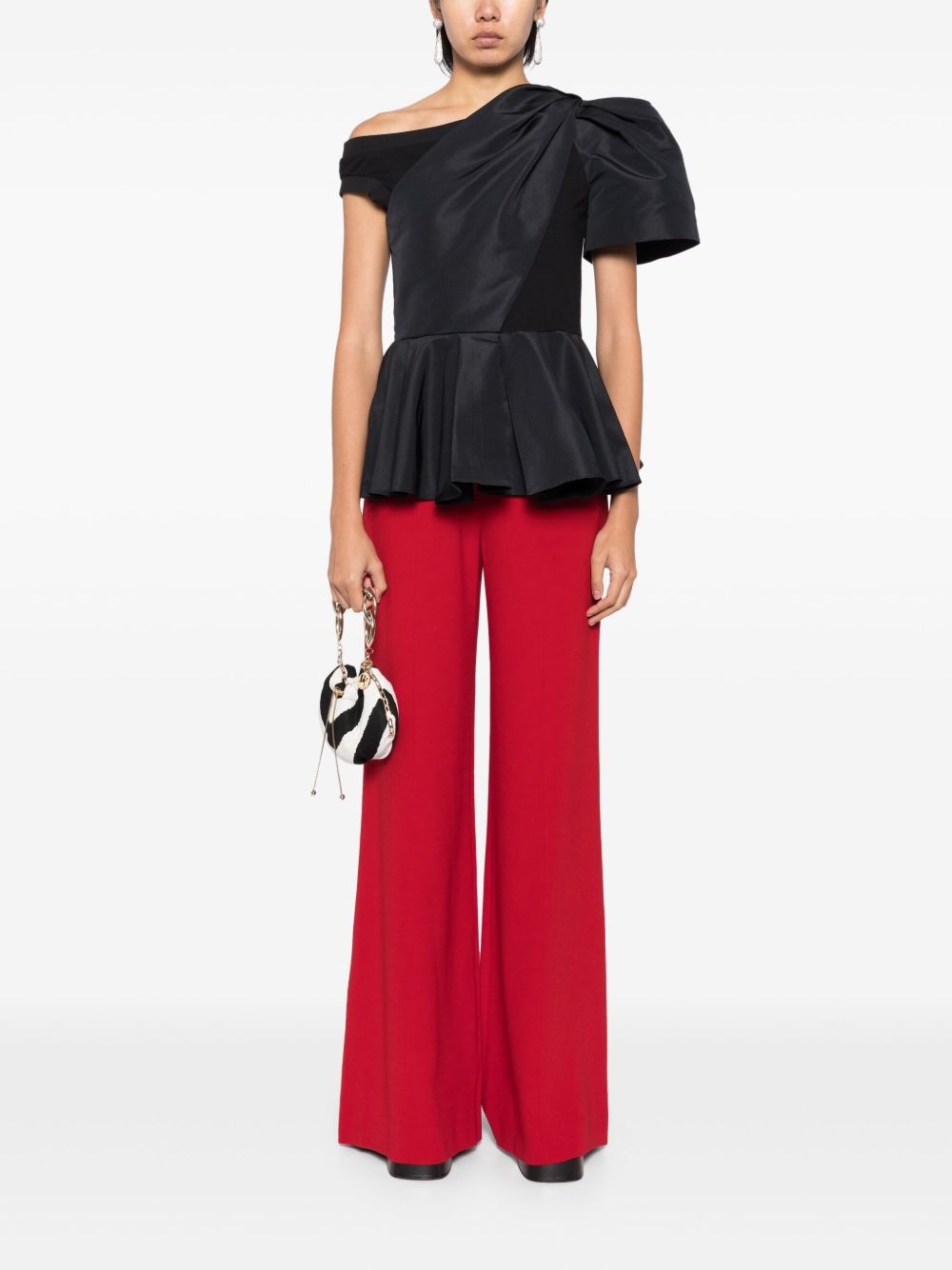 exposed-seam detailing trousers - 2