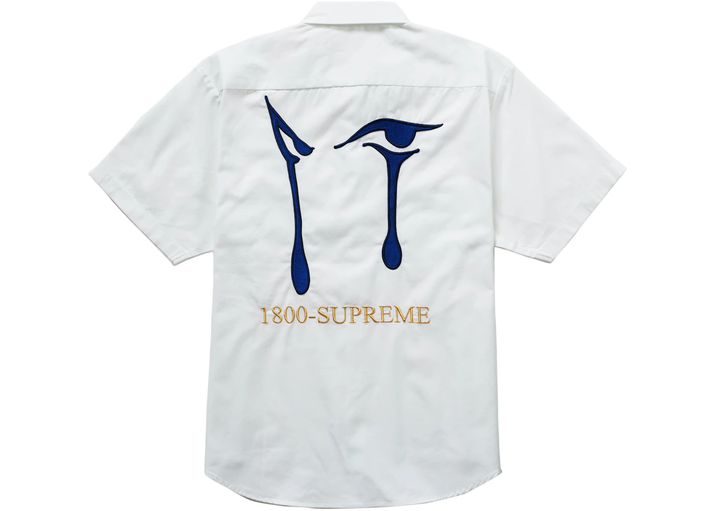 Supreme AOI Eyes S/S Work Shirt White - 1
