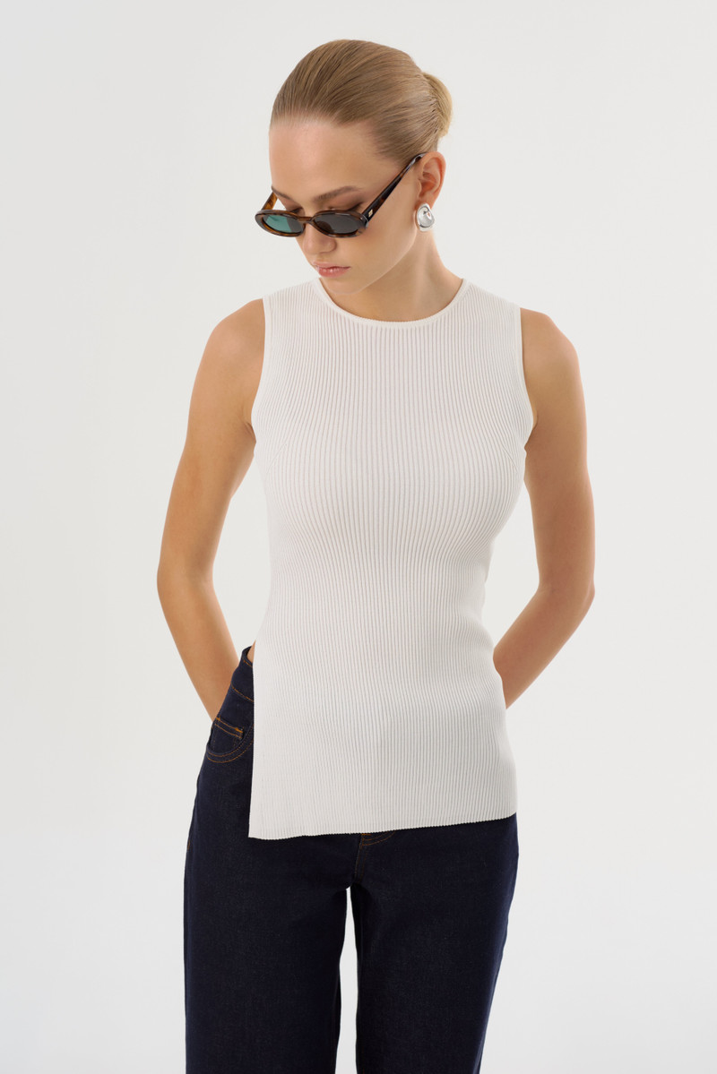MILOU | Rib Knit Sleeveless Top 3