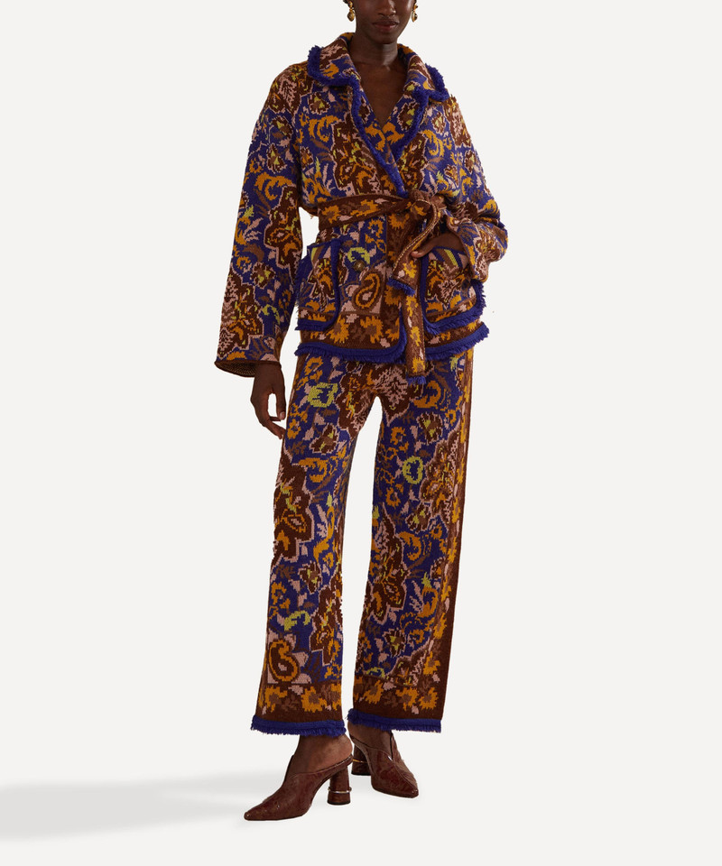 FARM RIO Glam Tapestry Knit Blazer outlook