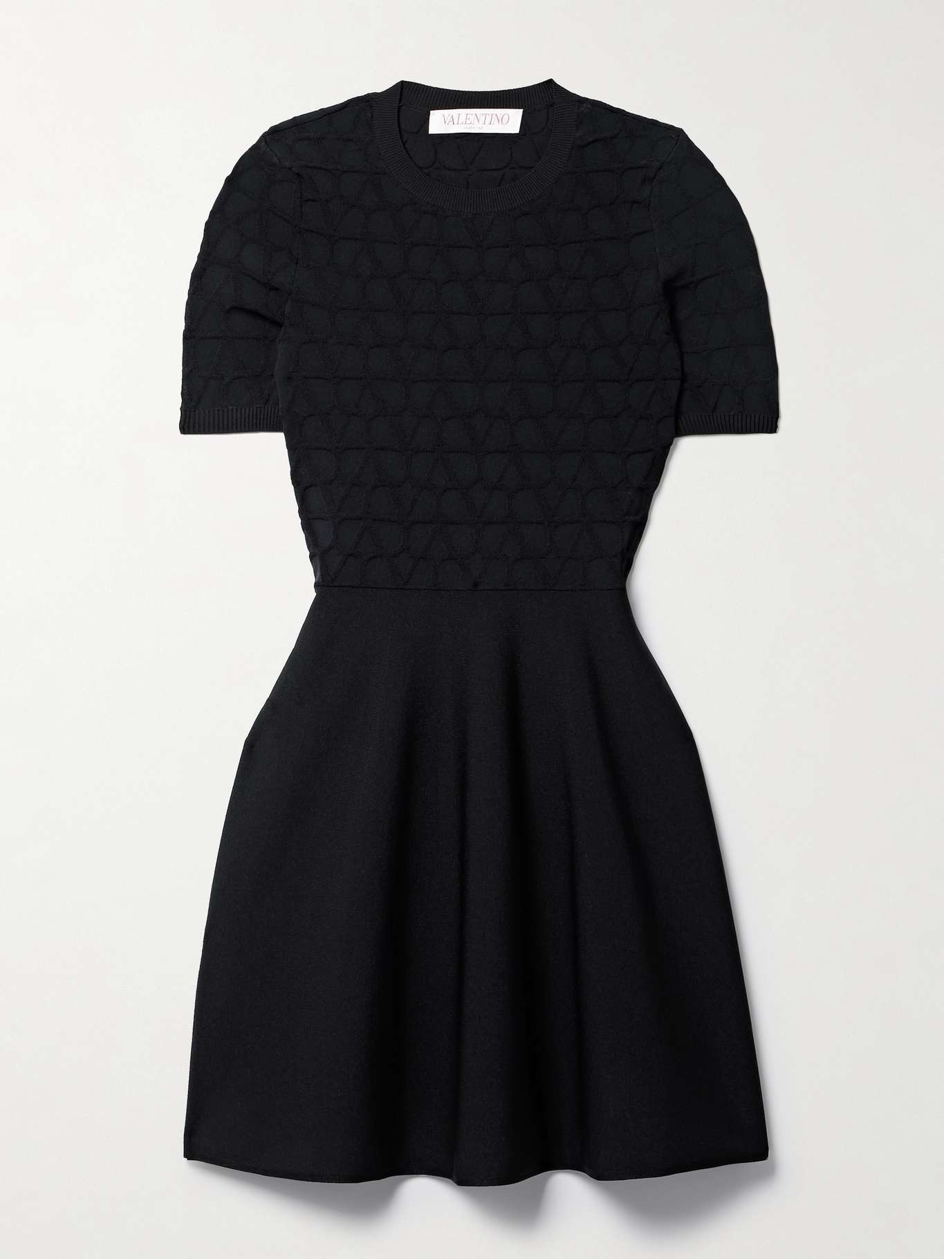 Jacquard-knit mini dress - 1