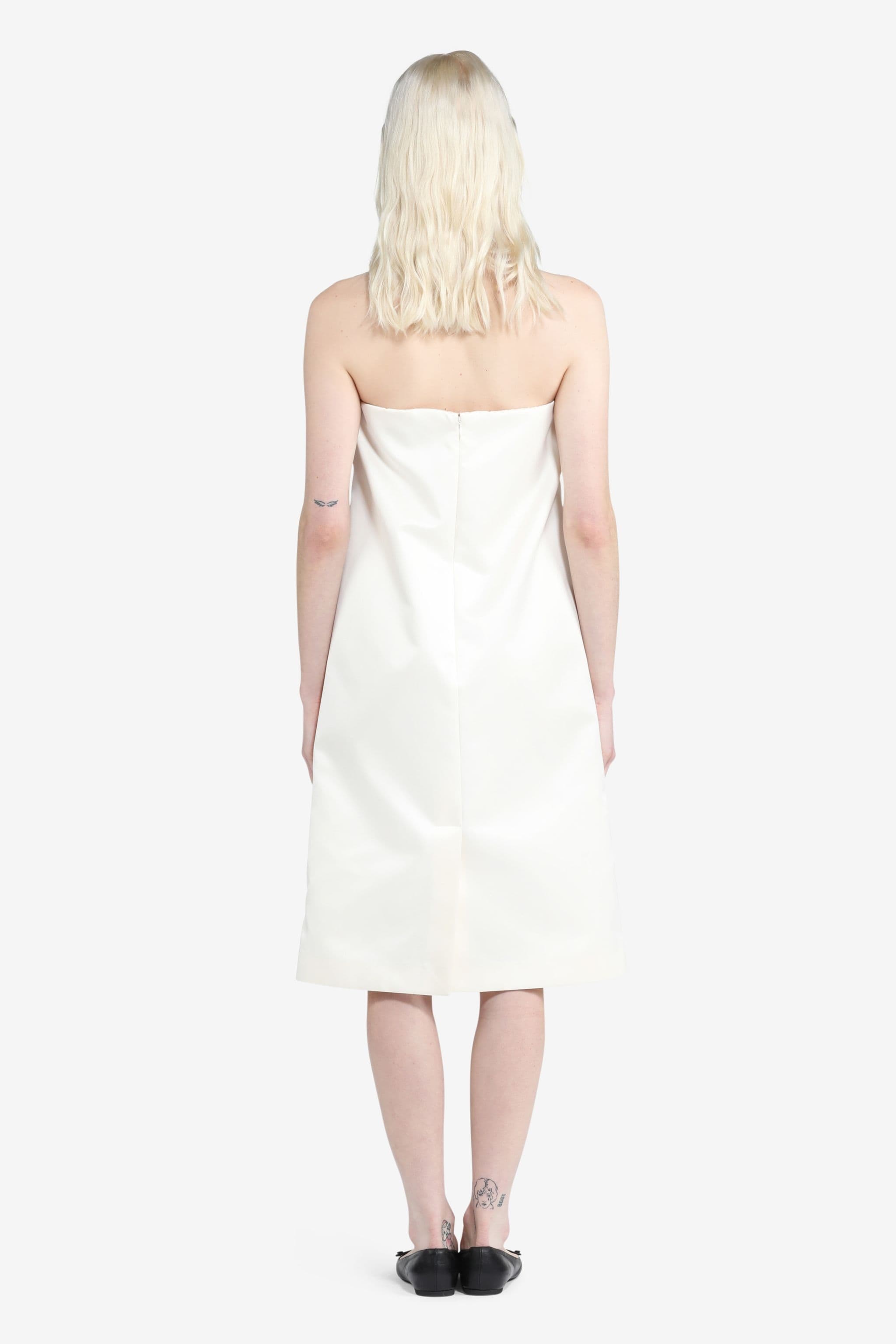 GATHERED MIDI DRESS - 2