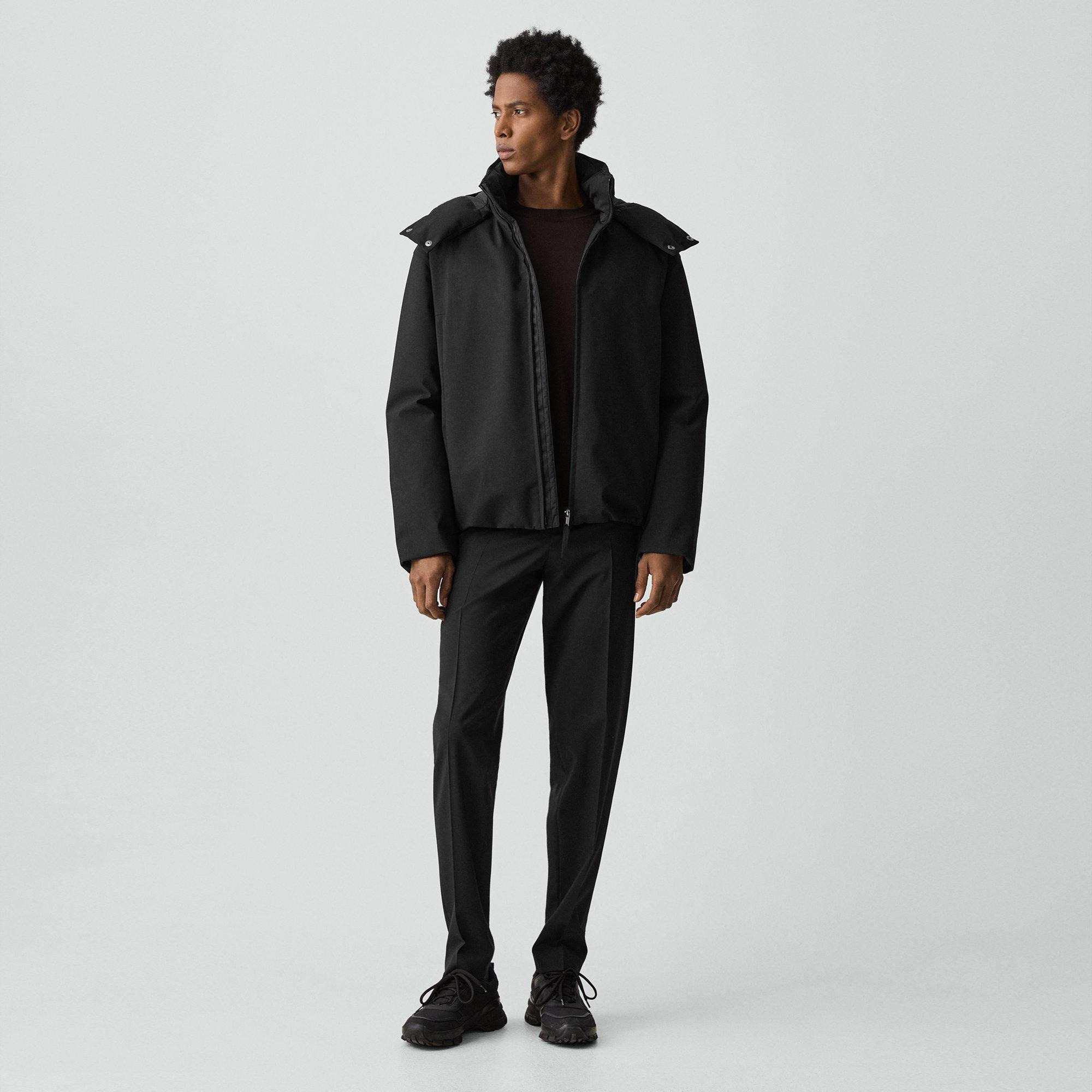 Hooded Jacket in Bonded Wool-Blend - 6