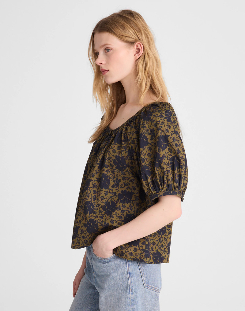 Puff-Sleeve A-Line Top 4