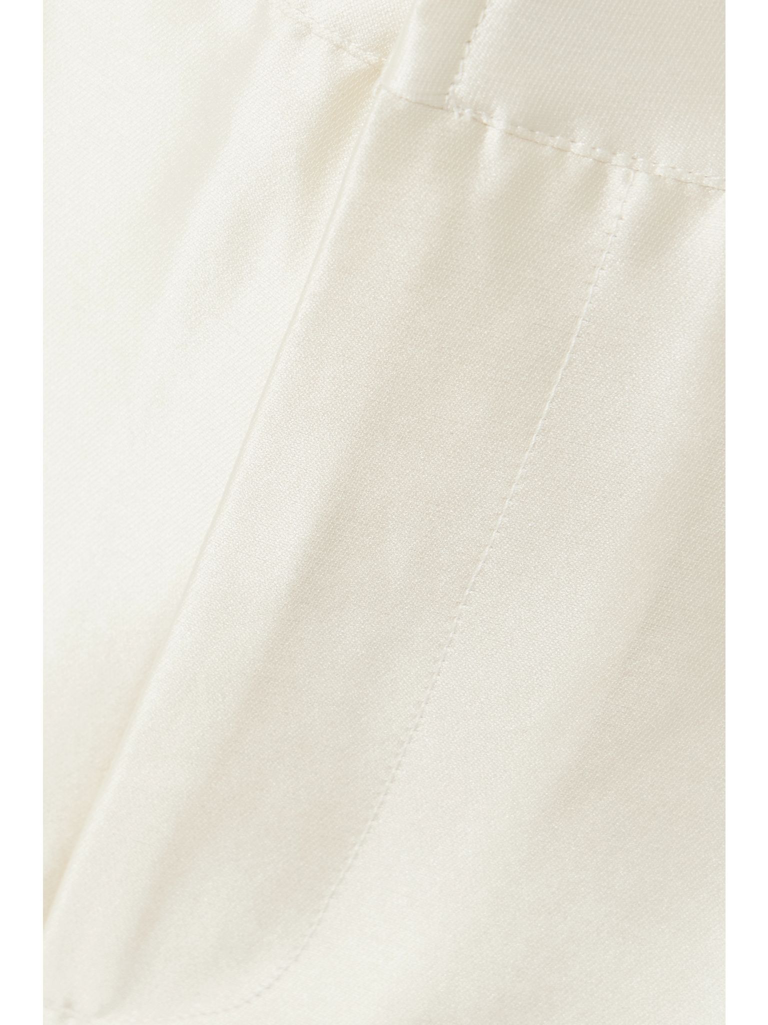 Yoshitomo pleated faille wide-leg pants White - 4