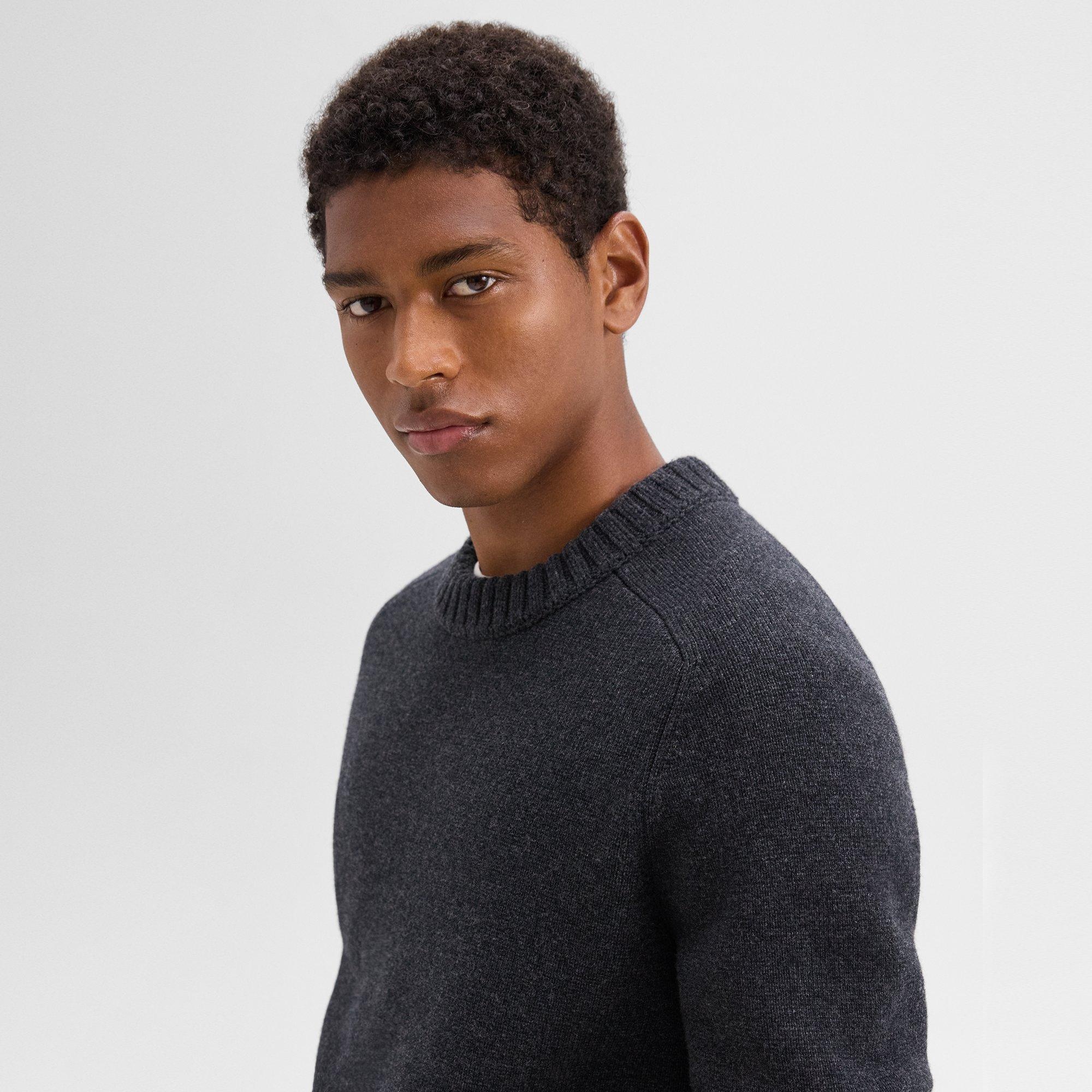 Crewneck Sweater in Wool-Cashmere - 5