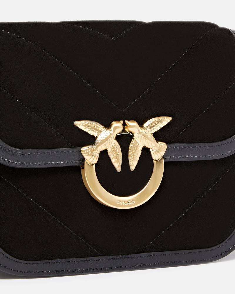 SUEDE MINI LOVE BAG BOX SHOULDER BAG 3
