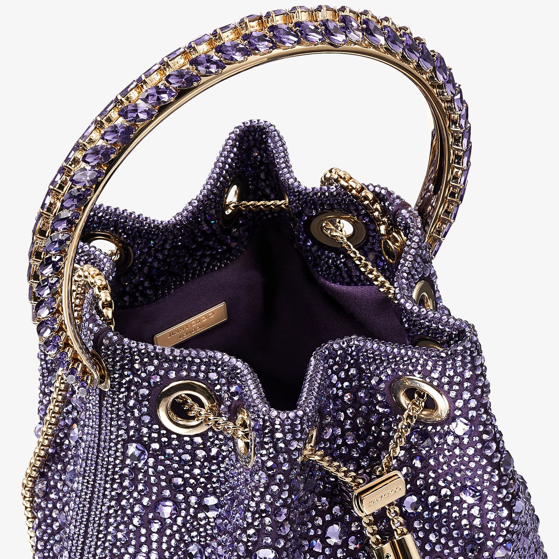 Bon Bon
Cassis Satin Bag with Swarovski Crystals - 4