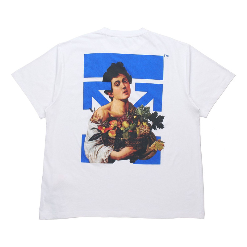 Off-White Off-White SS21 Printing Round Neck Pullover Short Sleeve Loose Fit White OMAA038S21JER0070140 outlook