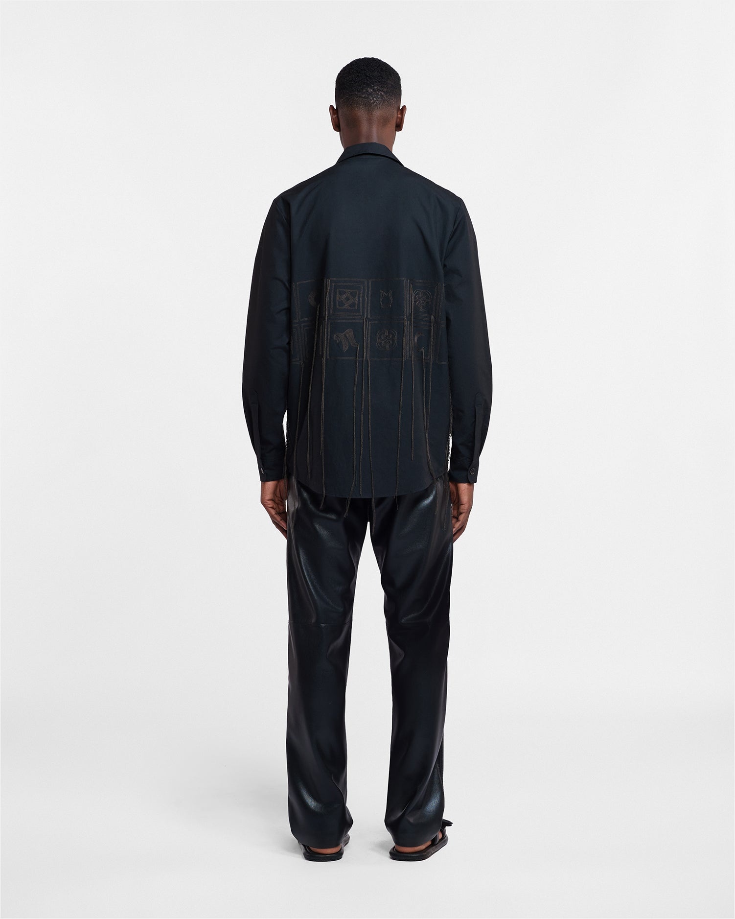 Embroidered Poplin Shirt - 5
