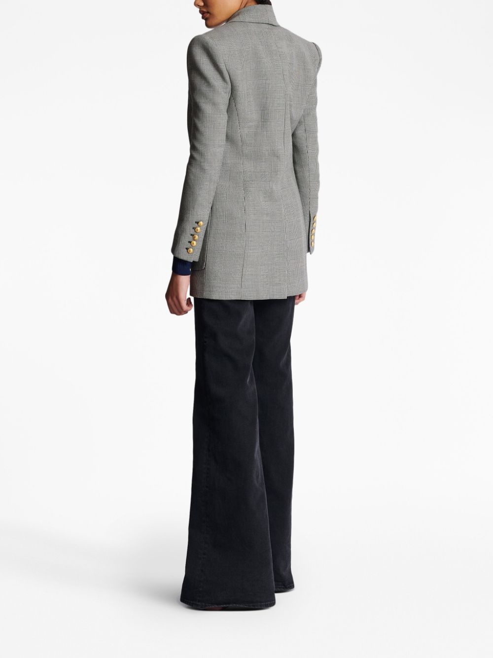 single-breasted wool blazer - 4