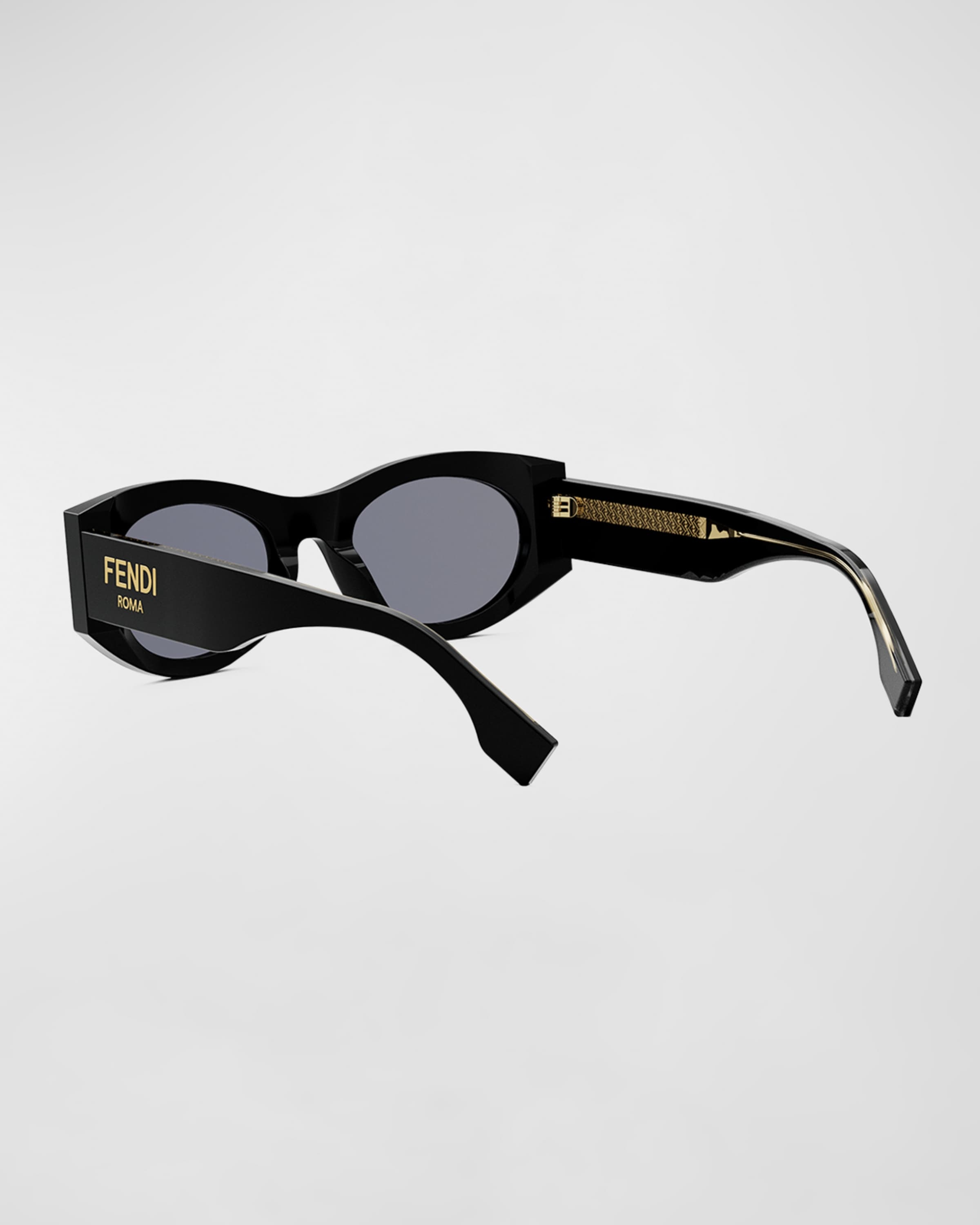 Fendi Roma Acetate Shield Sunglasses - 2